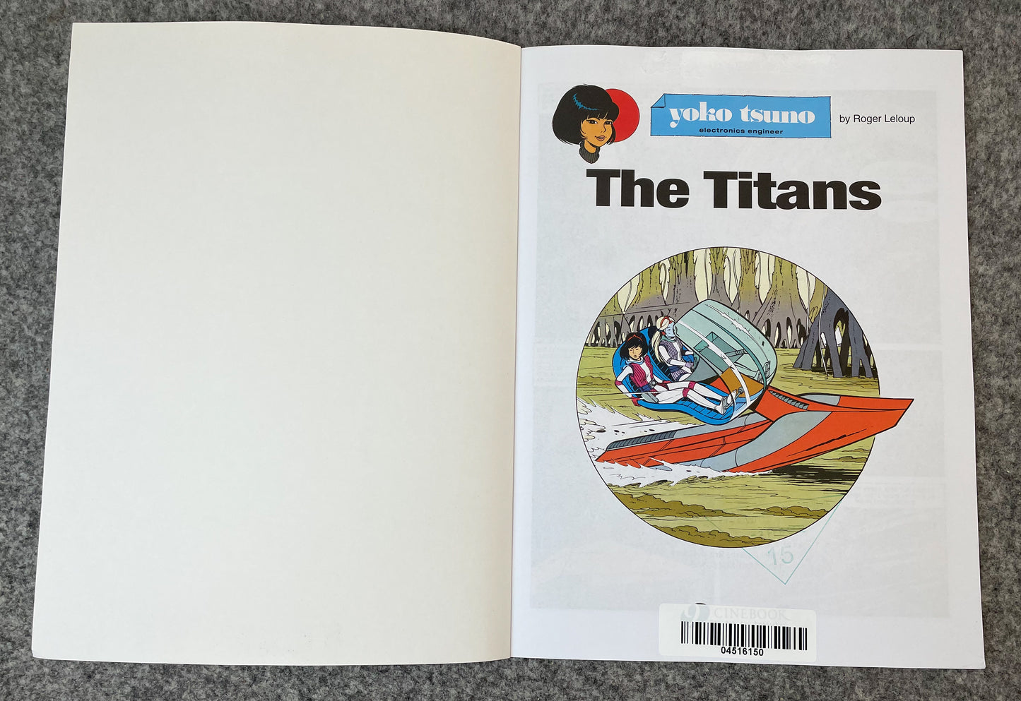 Yoko Tsuno Volume 12 - The Titans  Cinebook Paperback Comic Book by R. Leloup