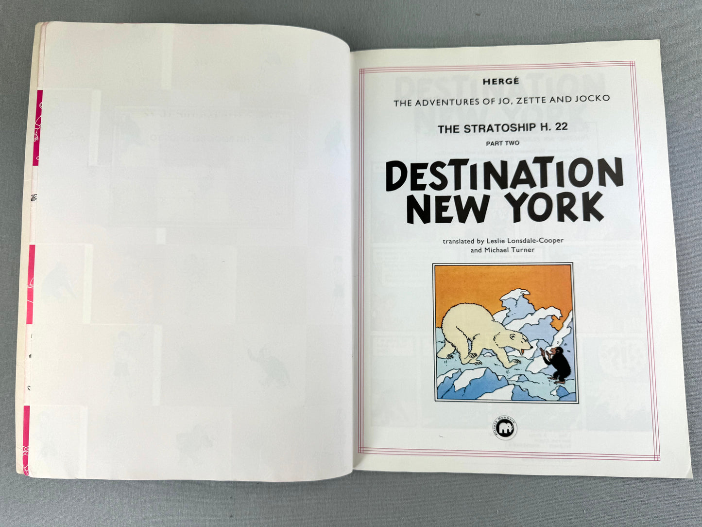 Jo, Zette and Jocko Destination New York P2 - Mammoth 1998 UK Paperback Edition