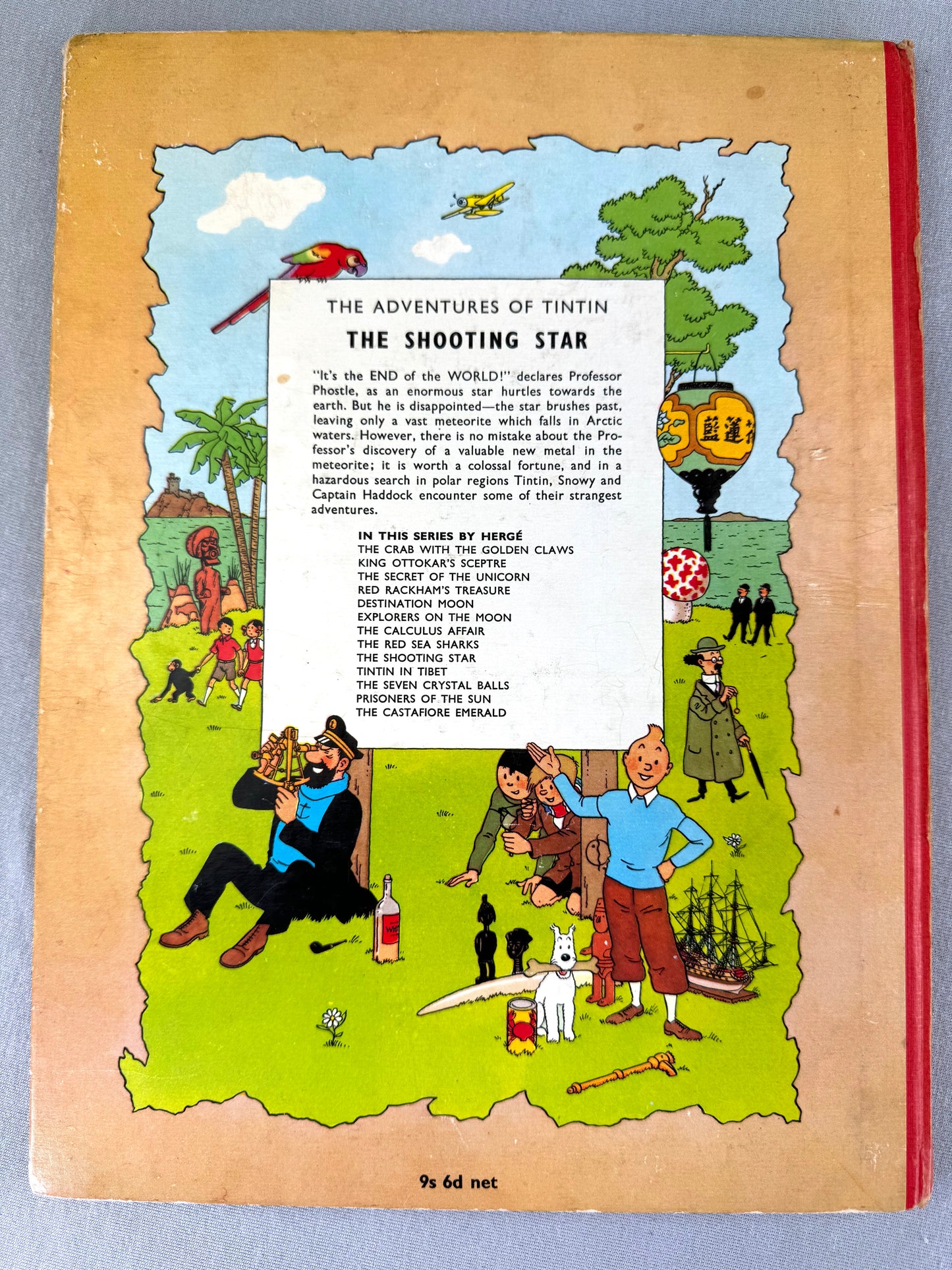 The Shooting Star Methuen UK 2nd Reprint Edition 1965 Hardback Tintin Book Herge