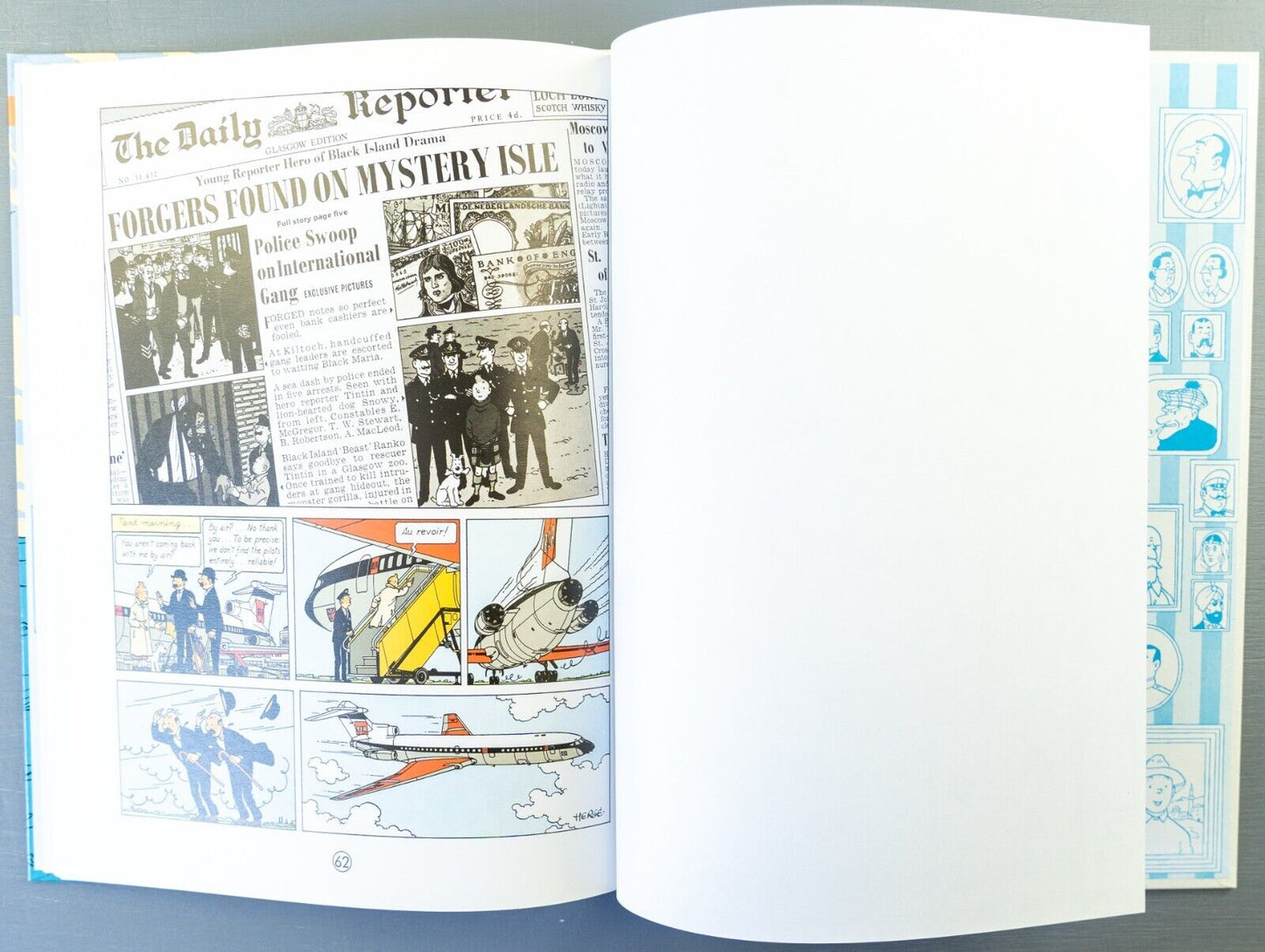 Tintin The Black Island: Egmont 2000s Hardback Book UK Editions