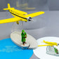 MOULINSART TINTIN PLANE 29534 Bazaroff's WH5: Ottokars Sceptre Hachette Avion 14