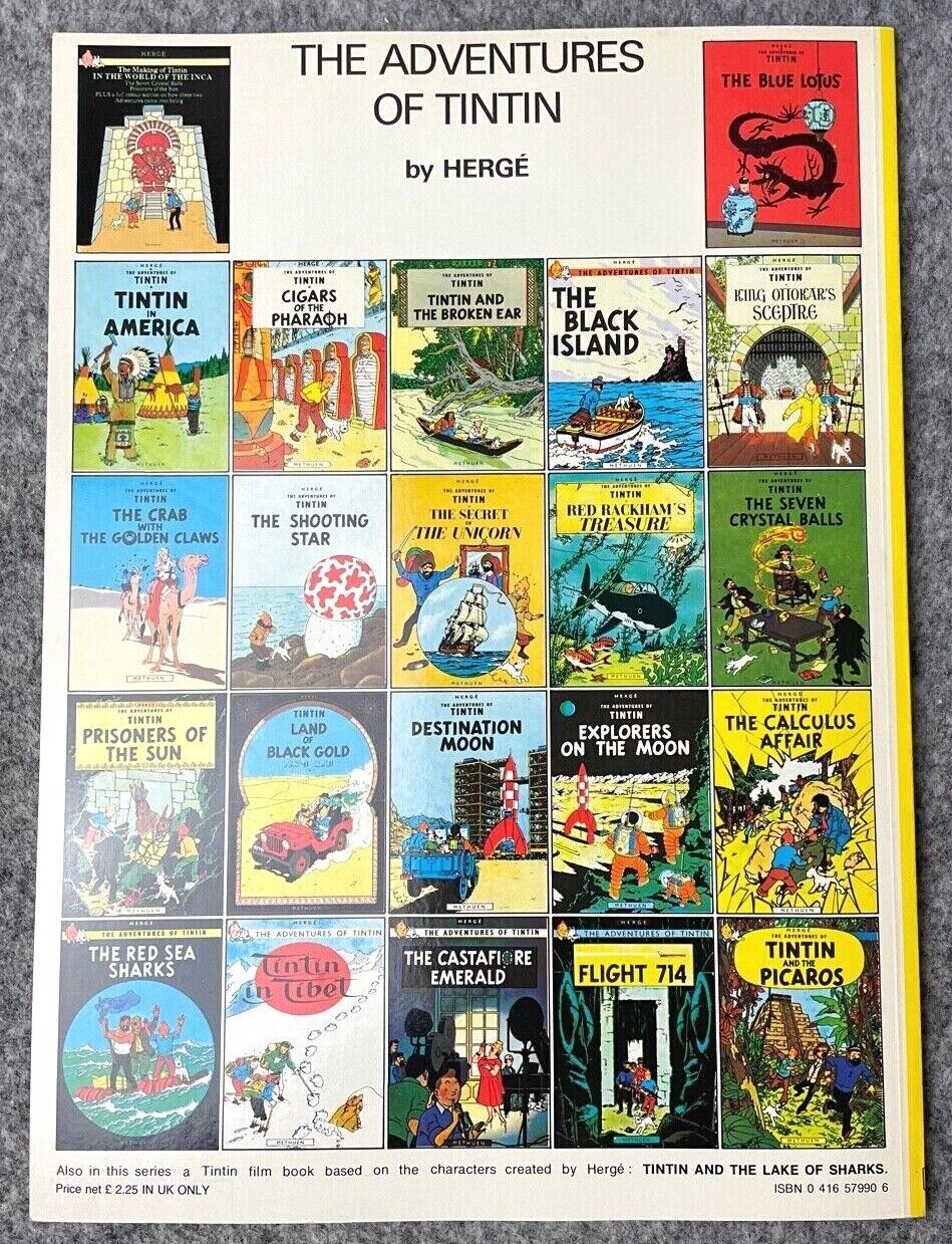 Tintin and the Picaros - Tintin Magnet UK Paperback Edition Book 1980s