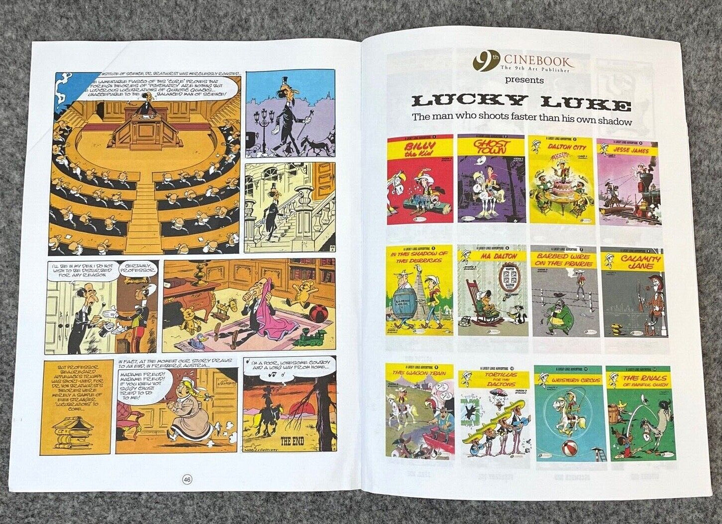 23 A Cure for the Daltons Lucky Luke Cinebook Paperback UK Comic Book