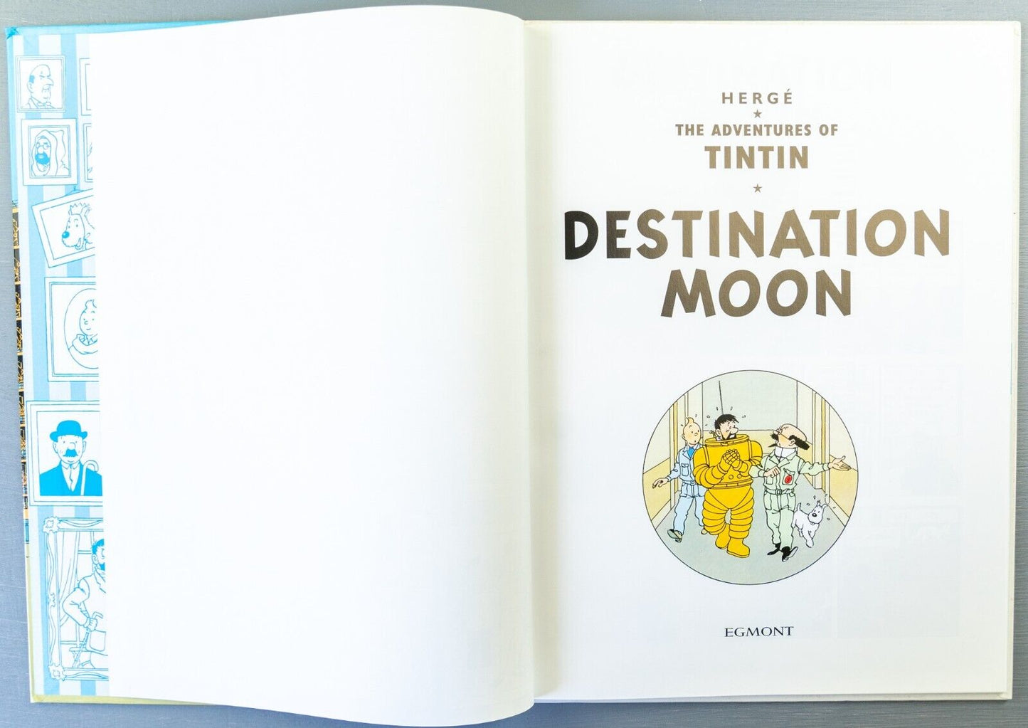 Tintin Destination Moon: Egmont 2000s Hardback Book UK Edition