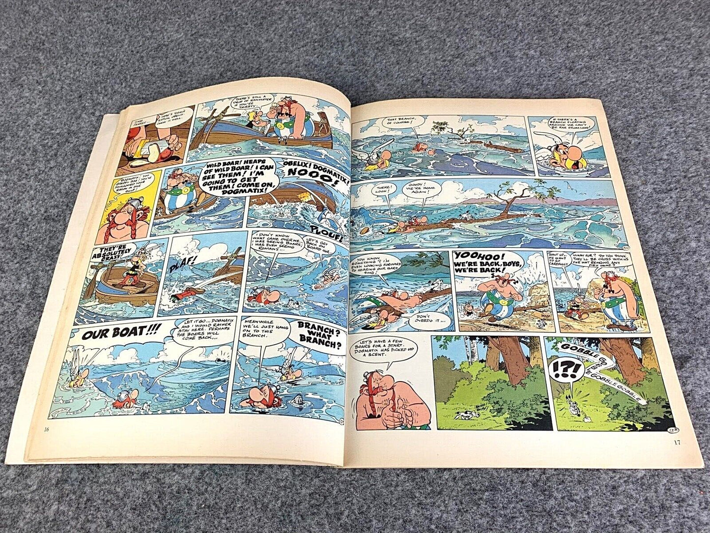 Asterix & the Great Crossing - 1970s Hodder/Dargaud UK Edition Paperback Book Uderzo