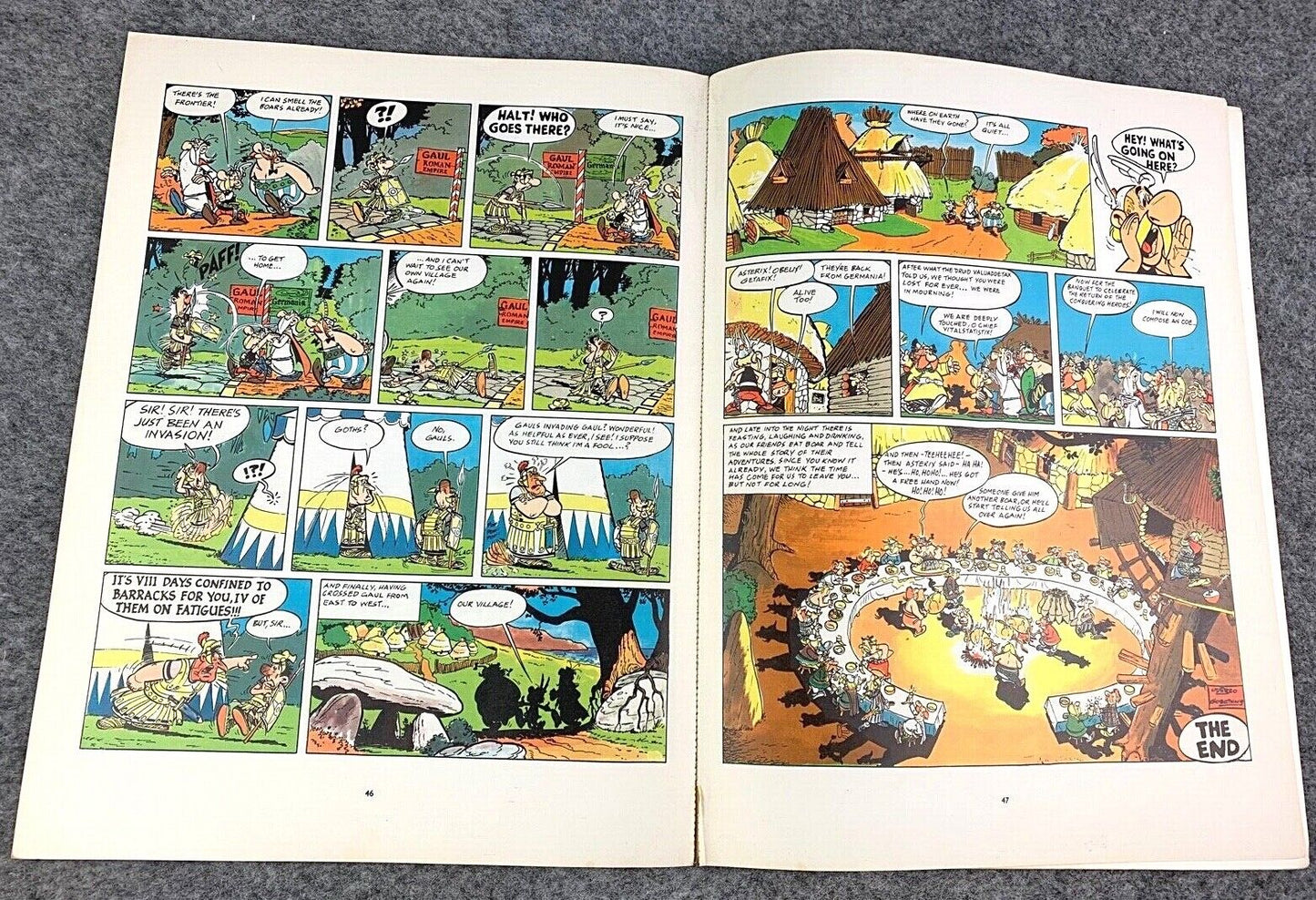 Asterix & the Goths - 1970s Hodder/Dargaud UK Edition Paperback Book Uderzo