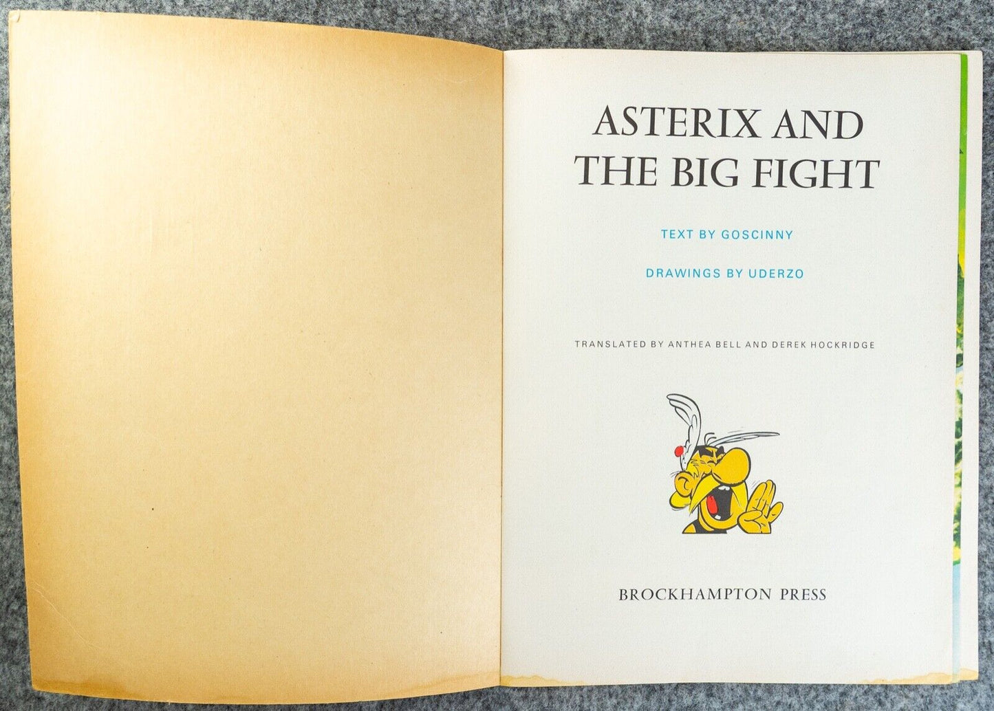 Asterix & the Big Fight - 1970s Hodder/Dargaud UK Edition Paperback Book Uderzo