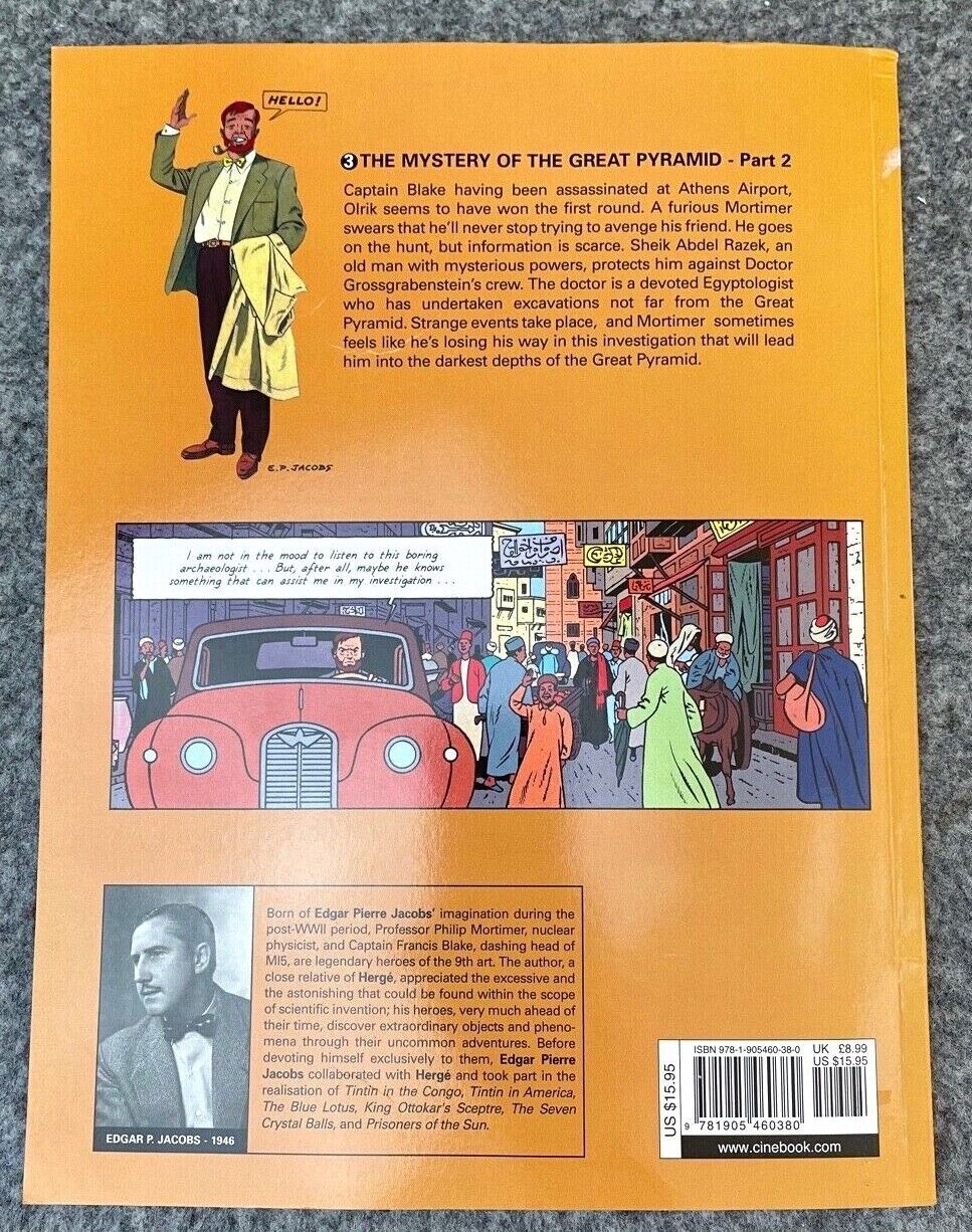 Mystery of the Great Pyramid Part 2 - Blake & Mortimer Comic Volume 3 - Cinebook UK Paperback Edition