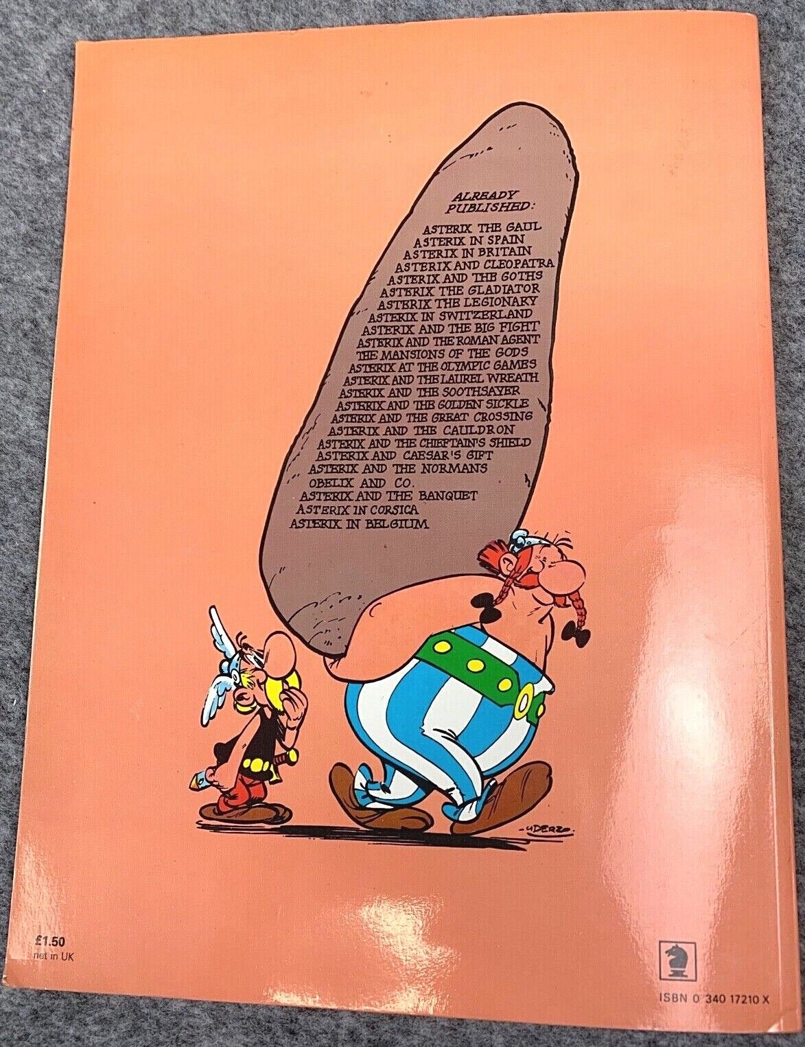 Asterix the Gaul - 1970s Hodder/Dargaud UK Edition Paperback Book Uderzo