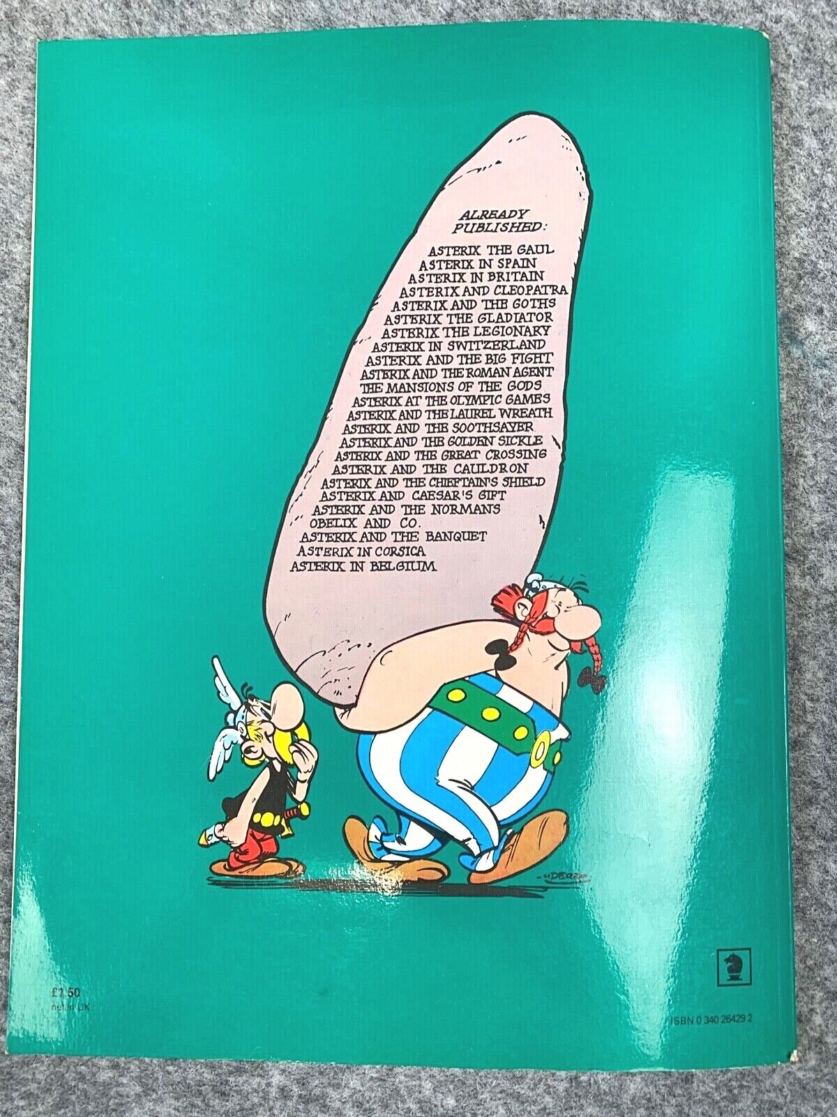 Asterix & the Banquet - 1970s Hodder/Dargaud UK Edition Paperback Book Uderzo