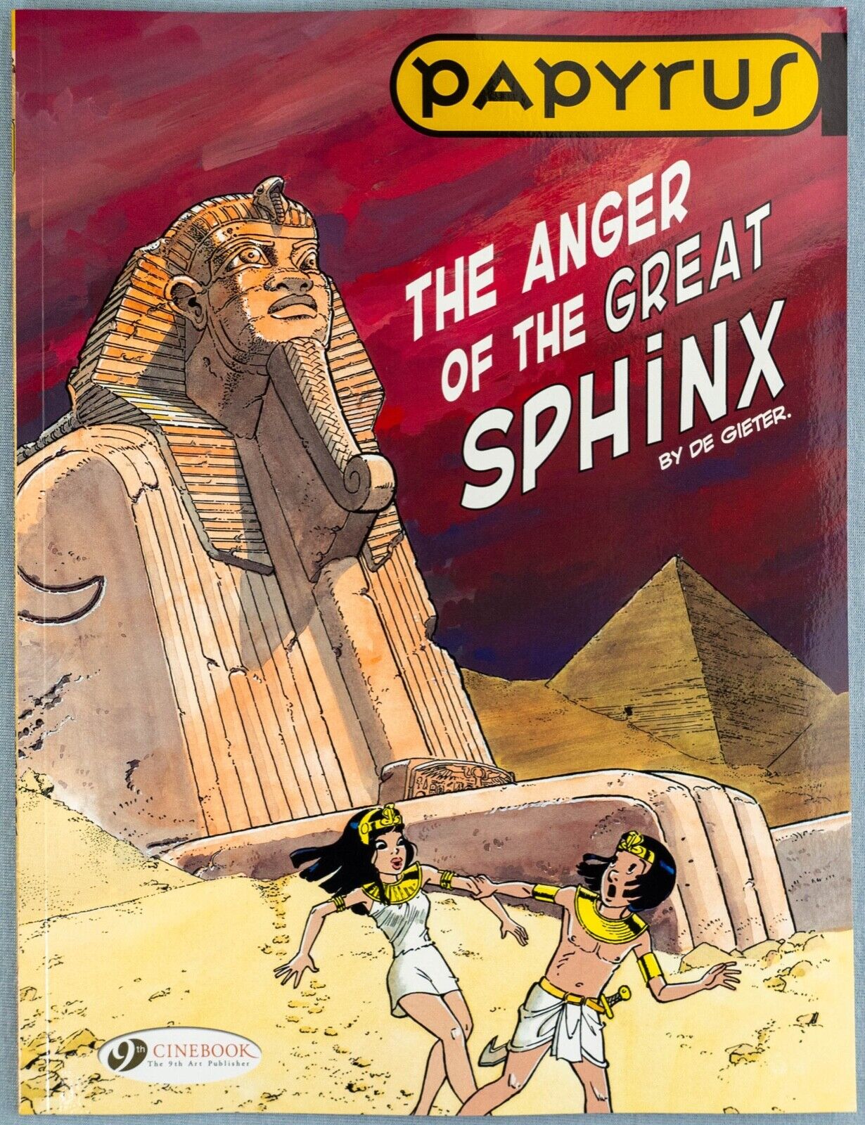 PAPYRUS Volume 5 - The Anger of the Great Sphinx Cinebook Paperback Comic Book by De Gieter
