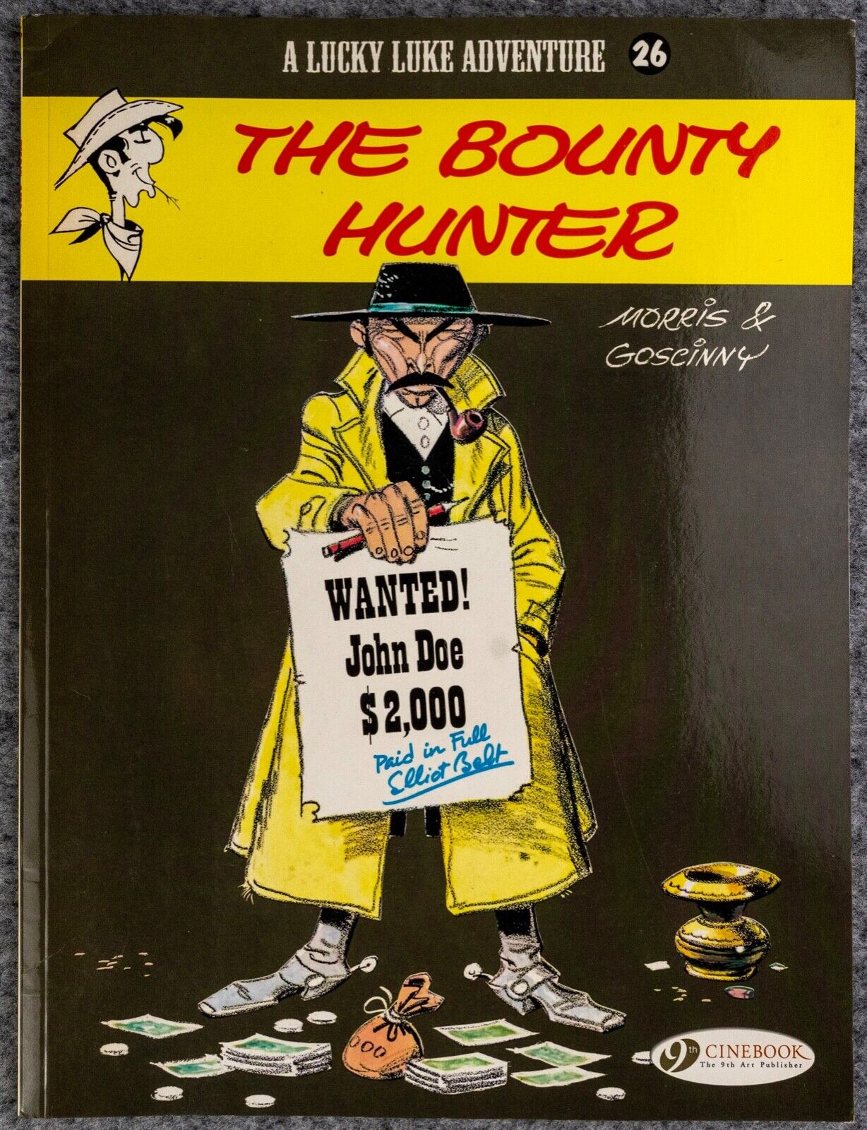 Lucky Luke Volume 26: The Bounty Hunter - Cinebook Paperback UK Comic Book