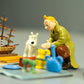 Pixi Figurine 46941 Tintin @ flea market 2001 Secret Unicorn Metal Figurine Puce