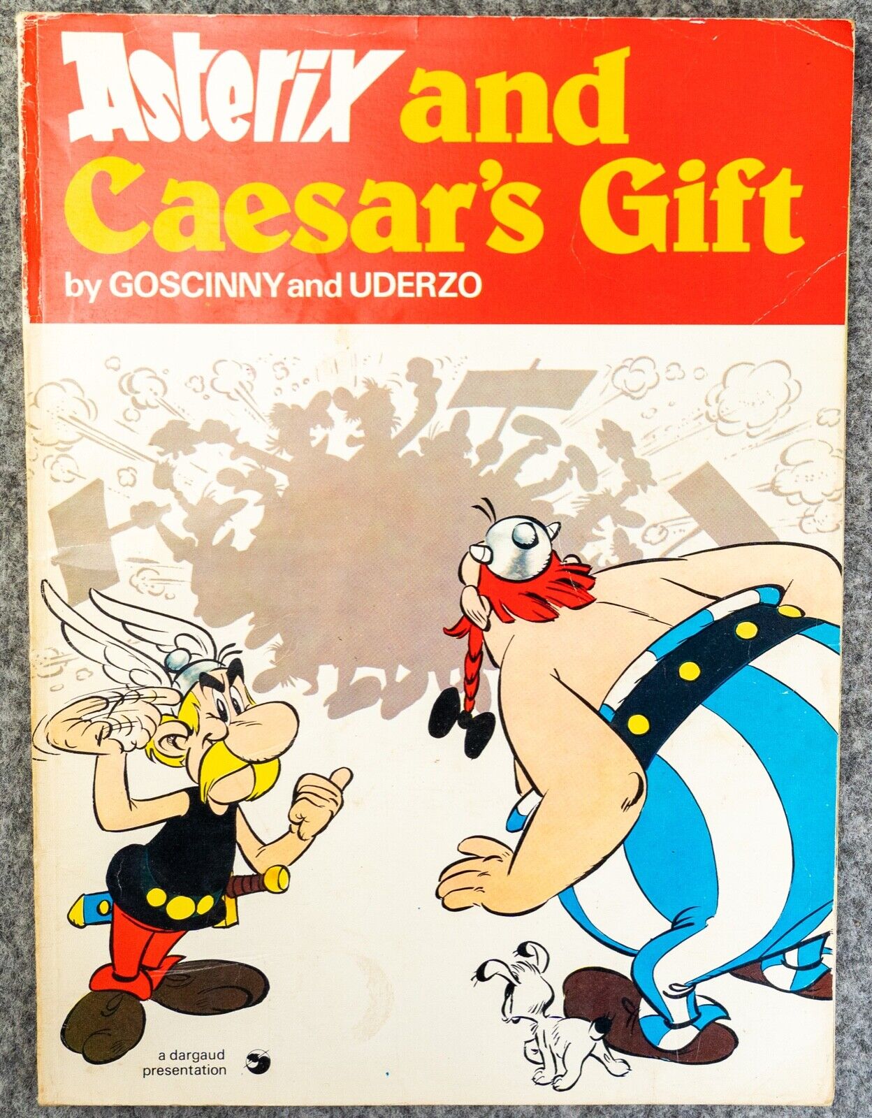 Asterix & Caesar’s Gift - 1970s Hodder/Dargaud UK Edition Paperback Book Uderzo