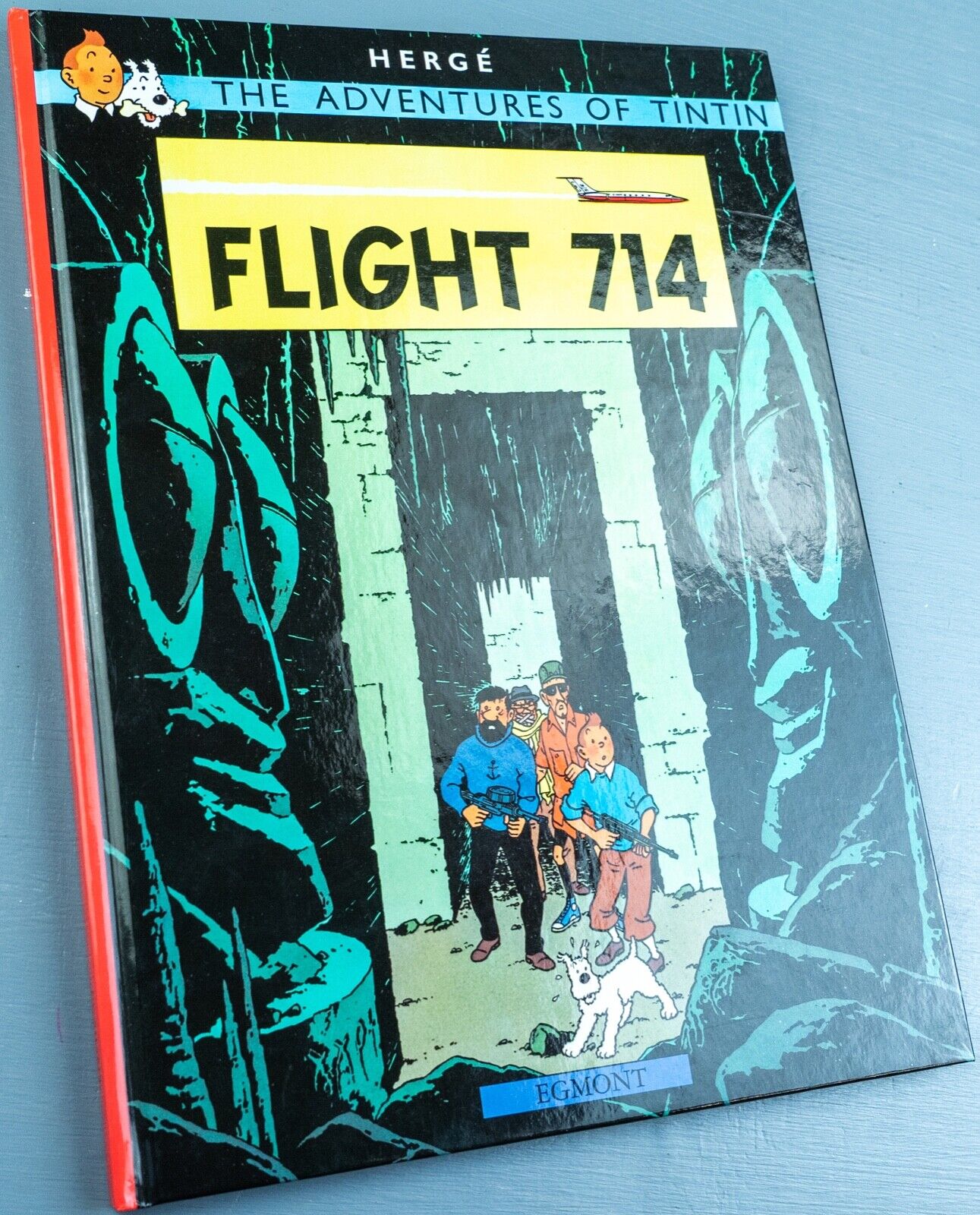 Tintin Flight 714: Egmont 2000s Hardback Book UK Edition
