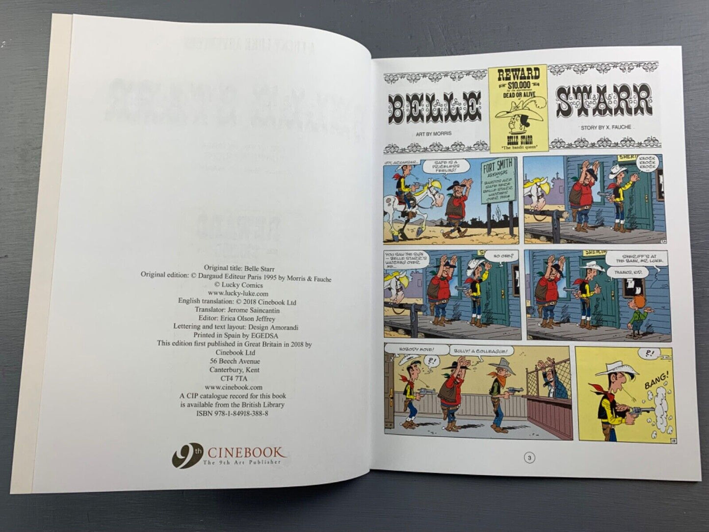 67 Belle Starr Lucky Luke Cinebook Paperback UK Comic Book