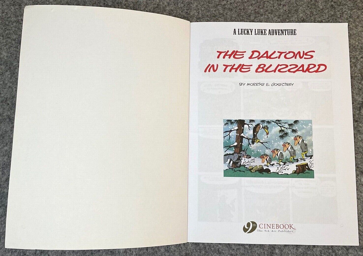 15 The Daltons in the Blizzard Lucky Luke Cinebook Paperback UK Comic Book