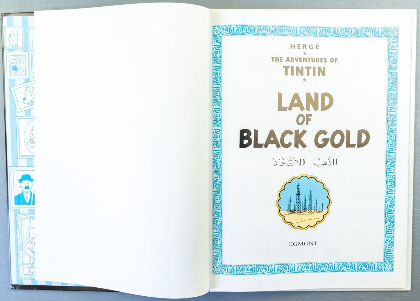 Tintin Land of Black Gold: Egmont 2000s Hardback Book UK Edition