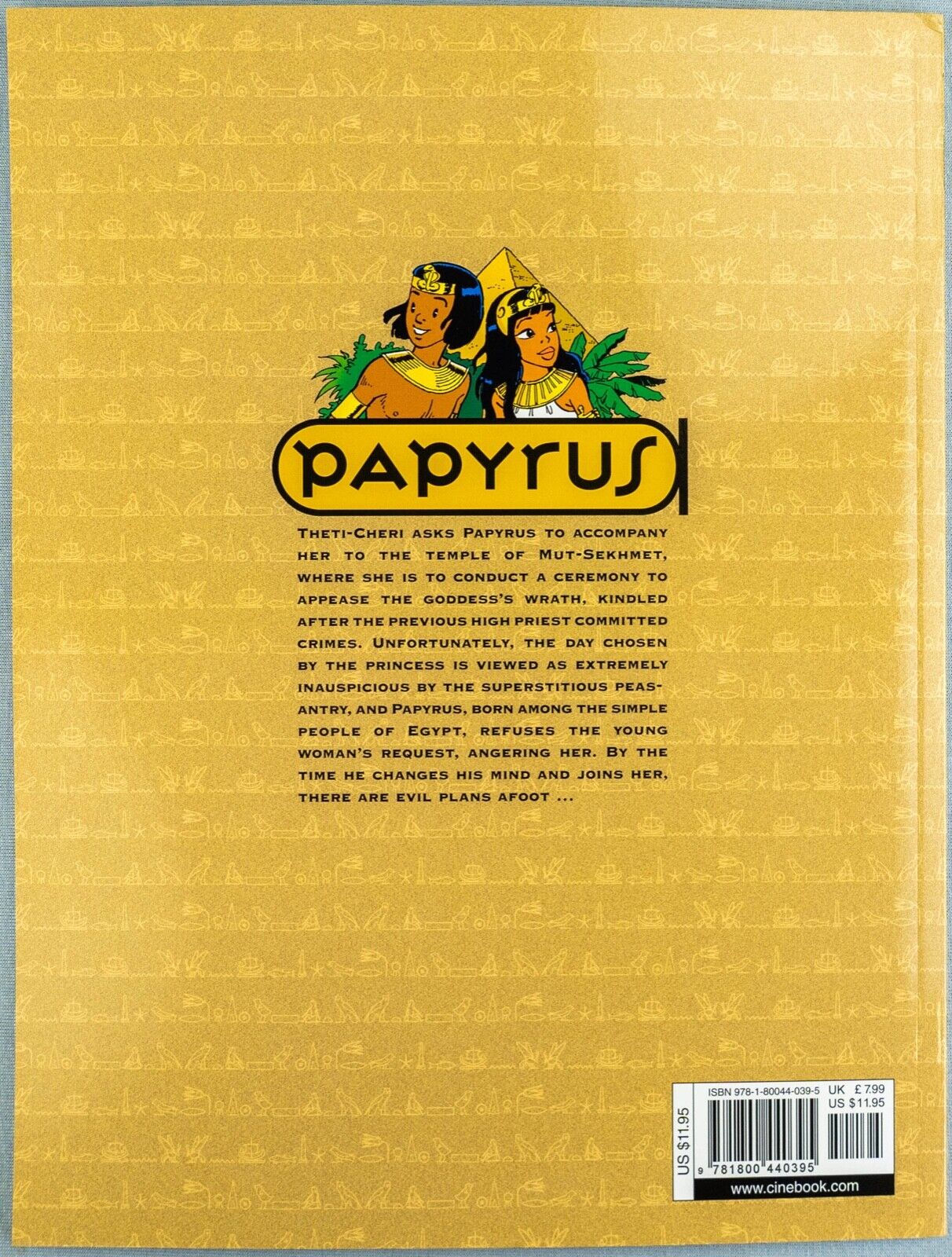 PAPYRUS Volume 7 - Sekmet’s Captive Cinebook Paperback Comic Book by De Gieter