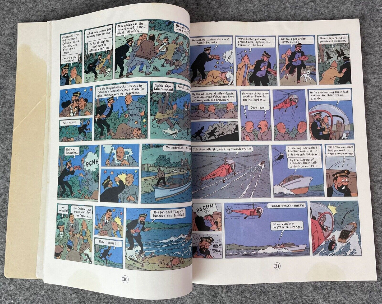 The Calculus Affair - Tintin Magnet UK Paperback Edition Book 1980s