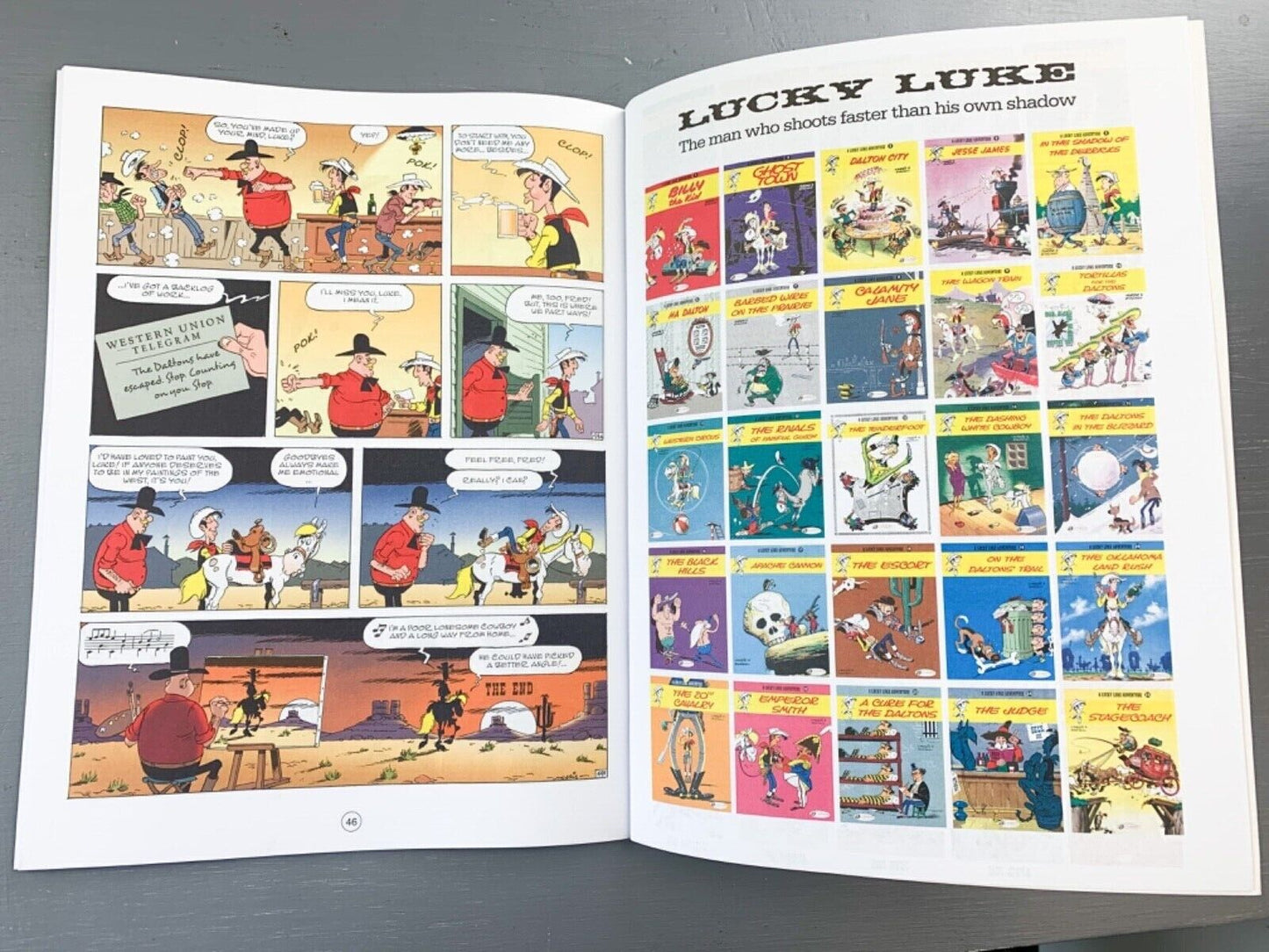 51 The Painter Lucky Luke Cinebook Paperback UK Comic Book