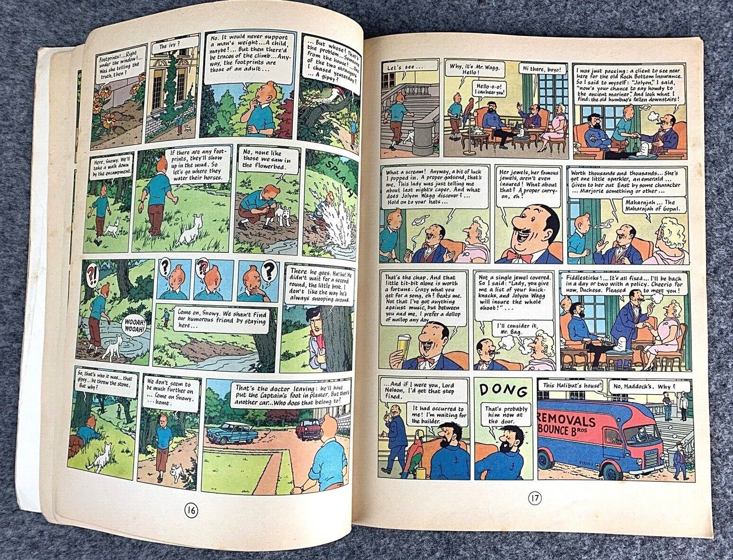 The Castafiore Emerald - Tintin Methuen 1st UK Paperback Edition Book 1970s
