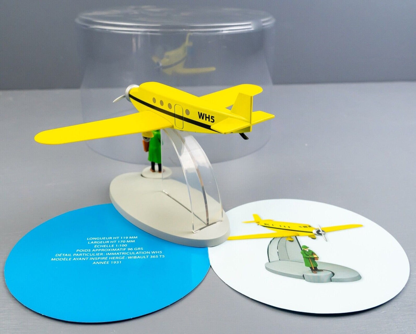 MOULINSART TINTIN PLANE 29534 Bazaroff's WH5: Ottokars Sceptre Hachette Avion 14