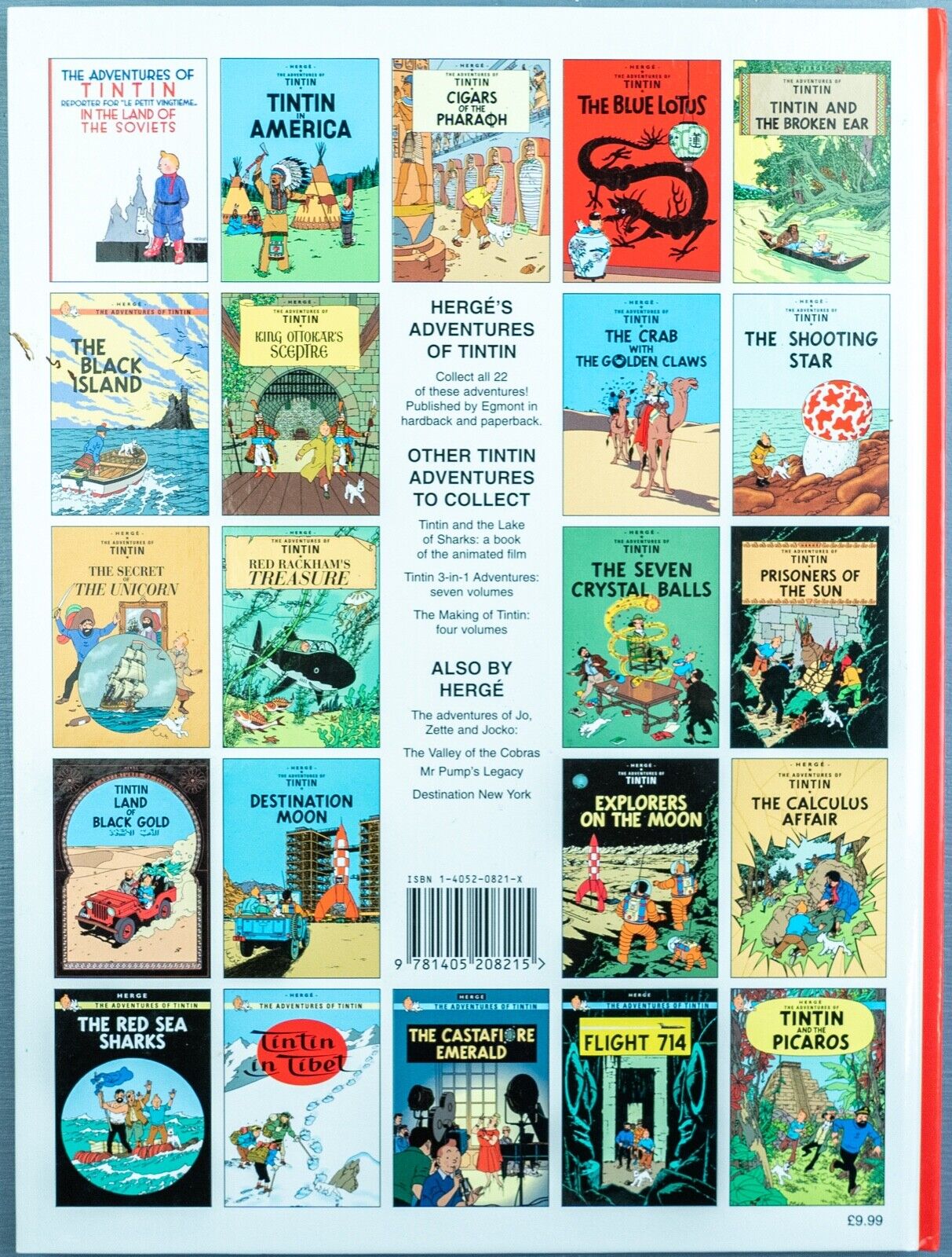 Tintin Flight 714: Egmont 2000s Hardback Book UK Edition