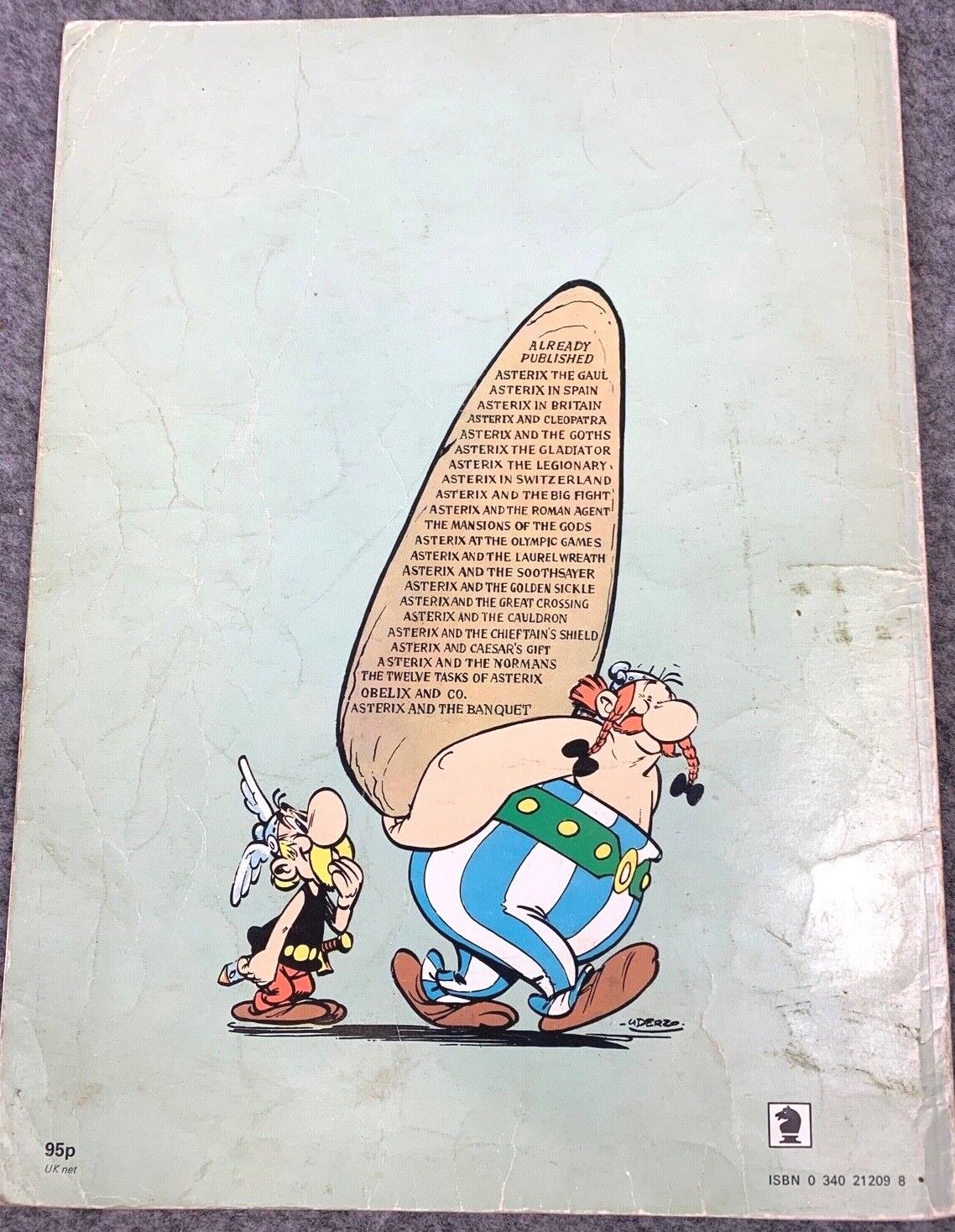Asterix & the Golden Sickle - 1970s Hodder/Dargaud UK Edition Paperback Book Uderzo