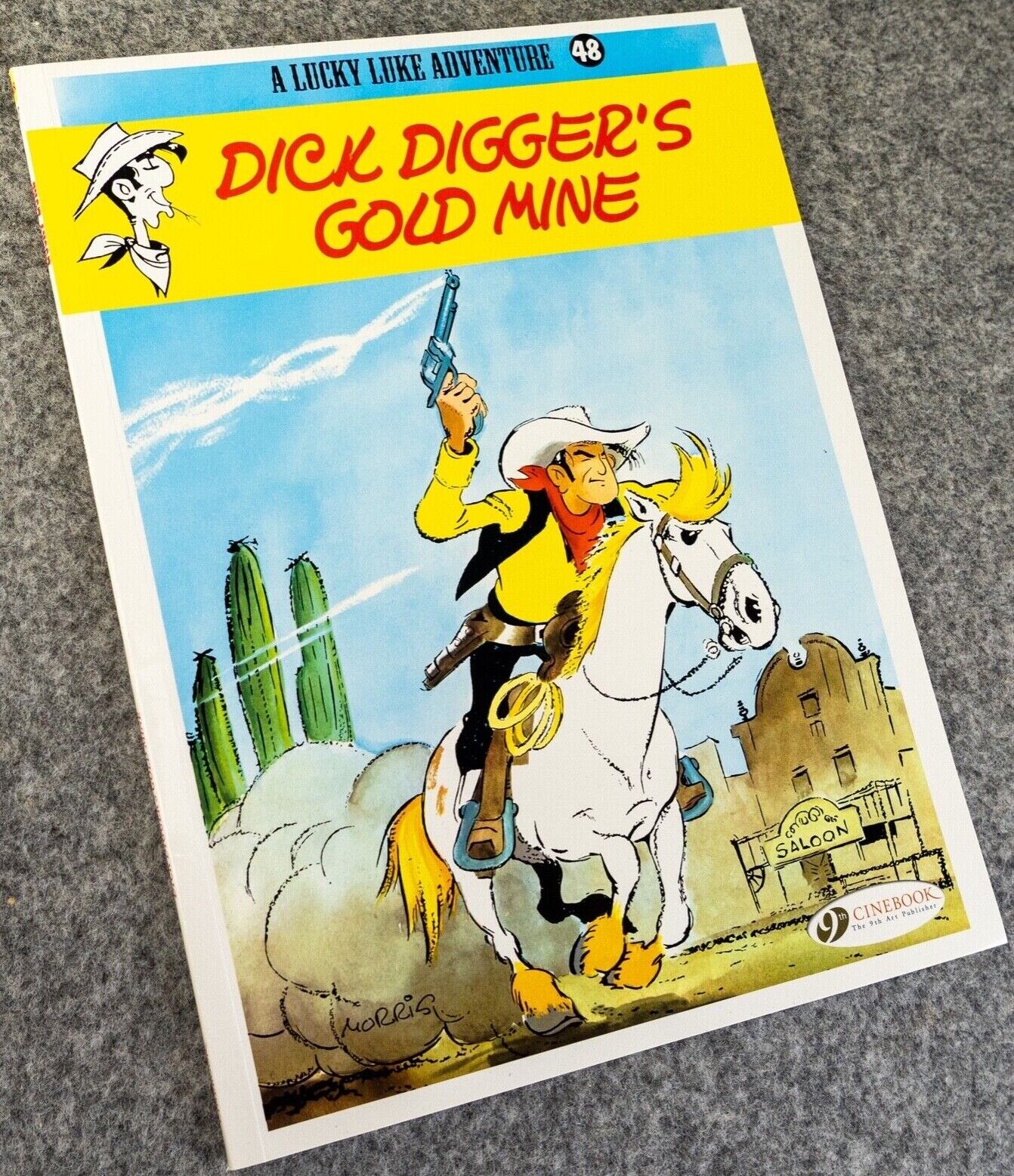 48 Dick Digger’s Gold Mine Lucky Luke Cinebook Paperback UK Comic Book