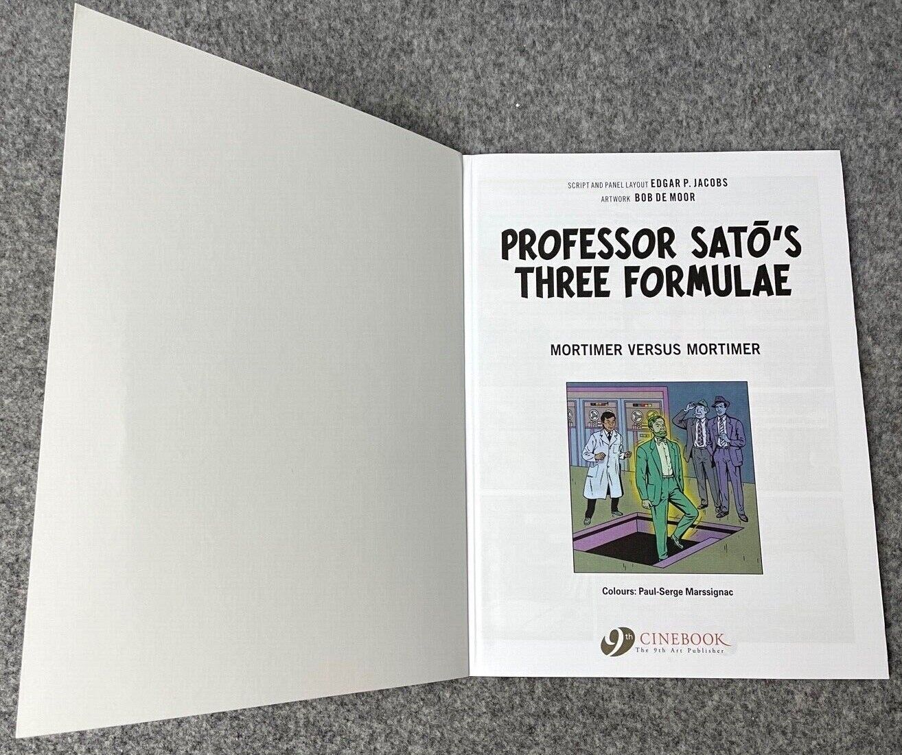 Professors Sato’s Three Formulae Part 2 - Blake & Mortimer Comic Volume 23 - Cinebook UK Paperback Edition