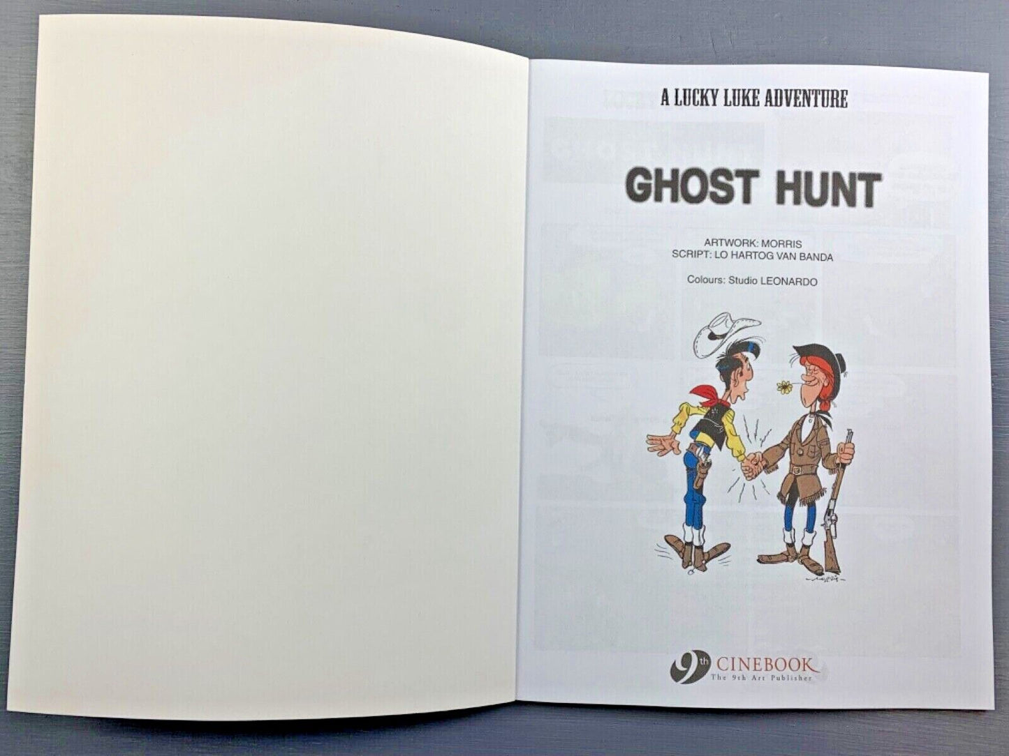 65 Ghost Hunt Lucky Luke Cinebook Paperback UK Comic Book