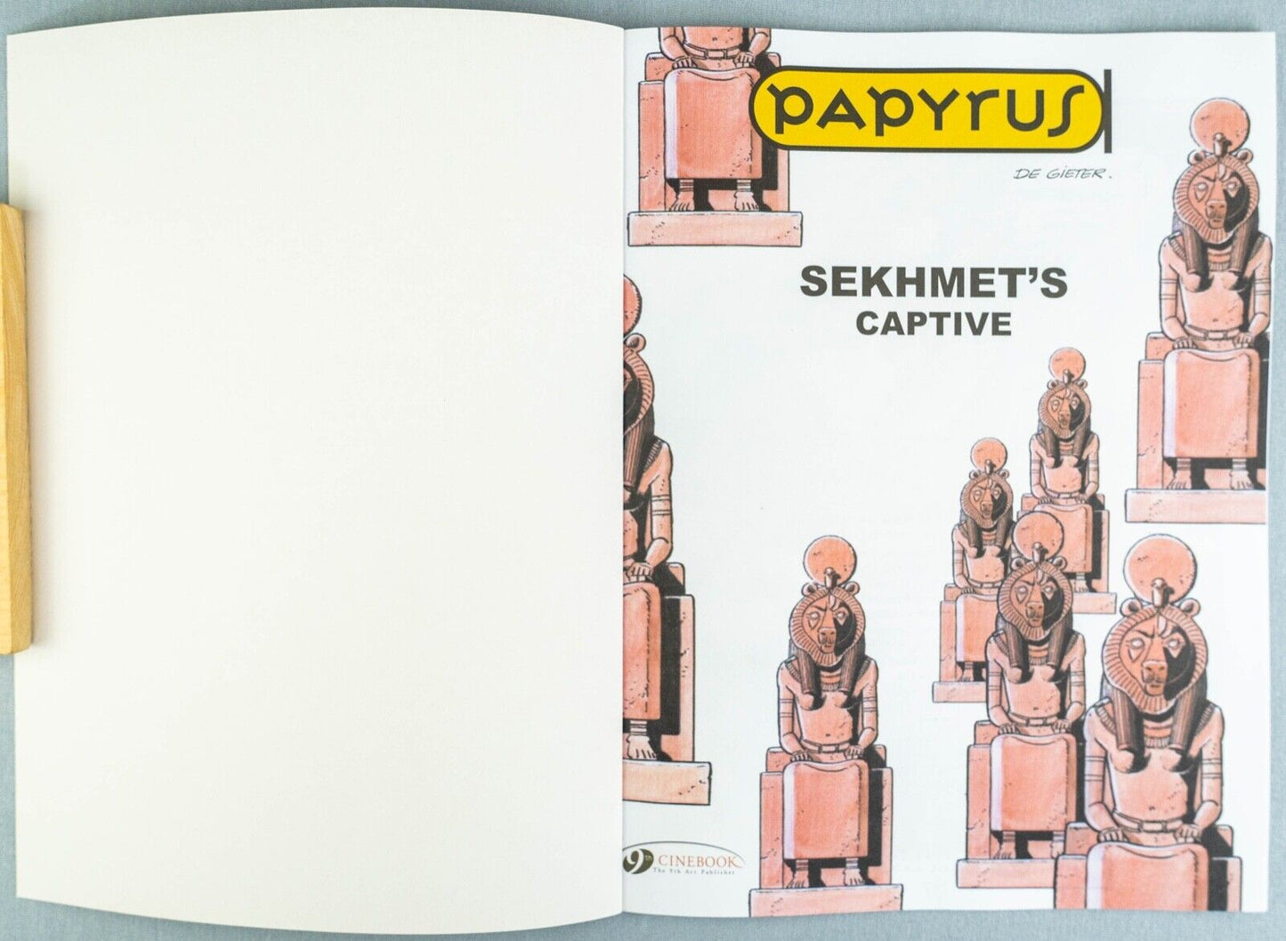 PAPYRUS Volume 7 - Sekmet’s Captive Cinebook Paperback Comic Book by De Gieter