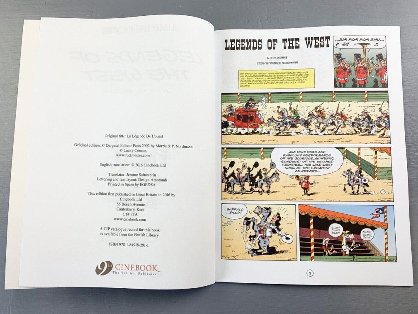 57 Legends of the West Lucky Luke Cinebook Paperback UK Comic Book
