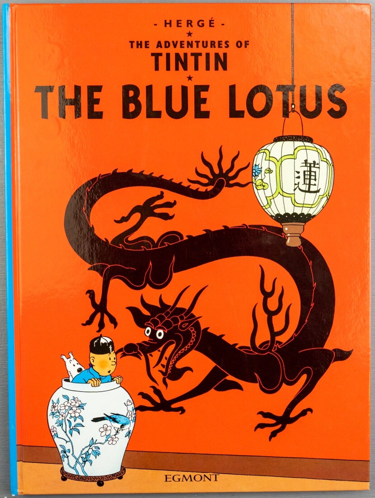 Tintin The Blue Lotus: Egmont 2000s Hardback Book UK Editions