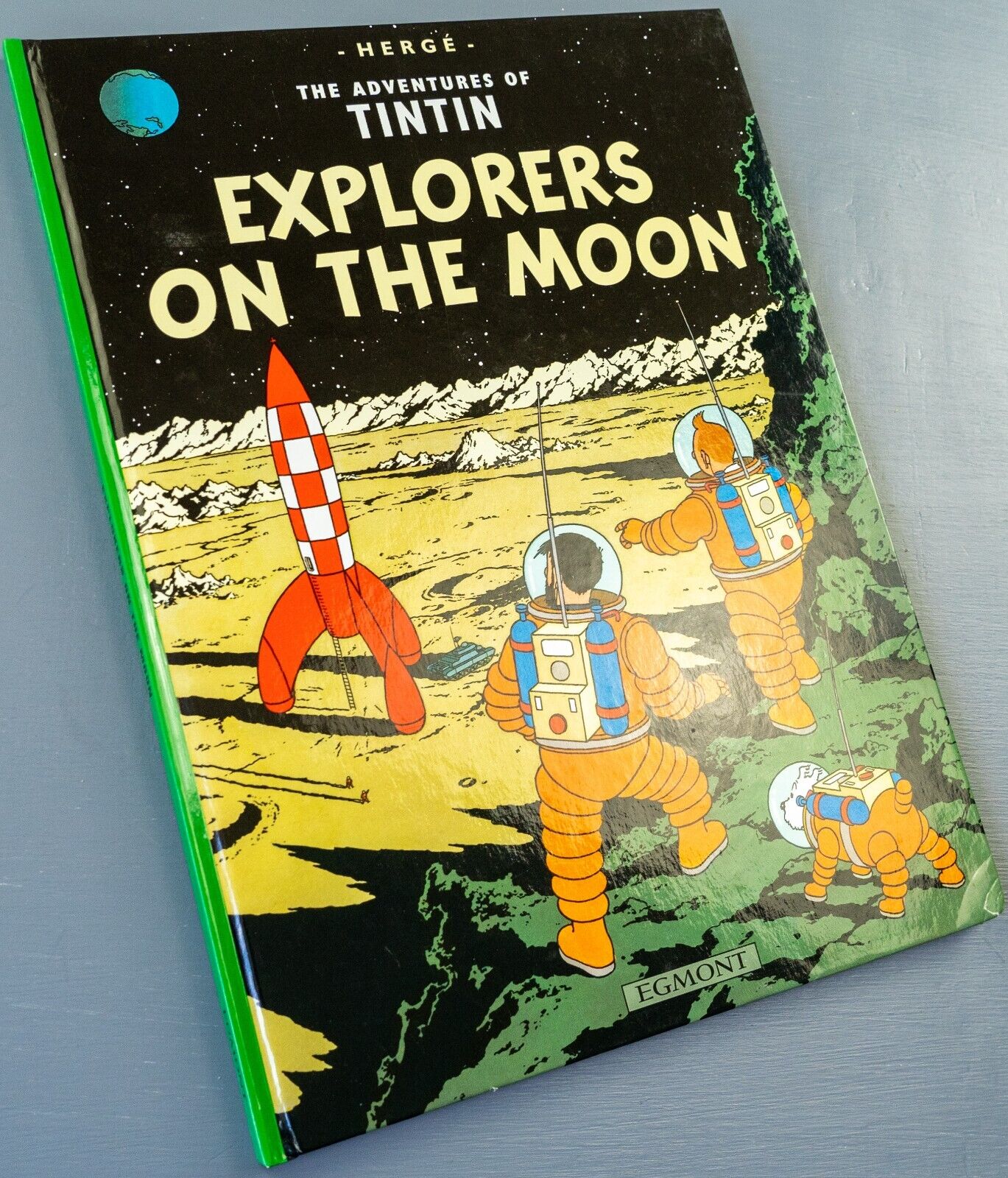 Tintin Explorers on the Moon: Egmont 2000s Hardback Book UK Editions