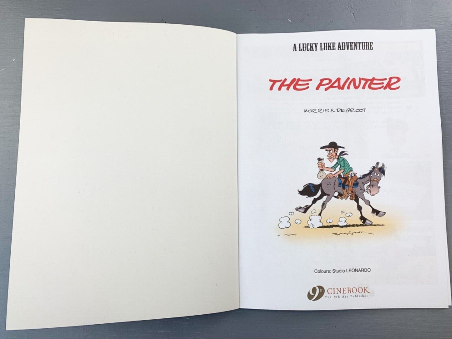 51 The Painter Lucky Luke Cinebook Paperback UK Comic Book
