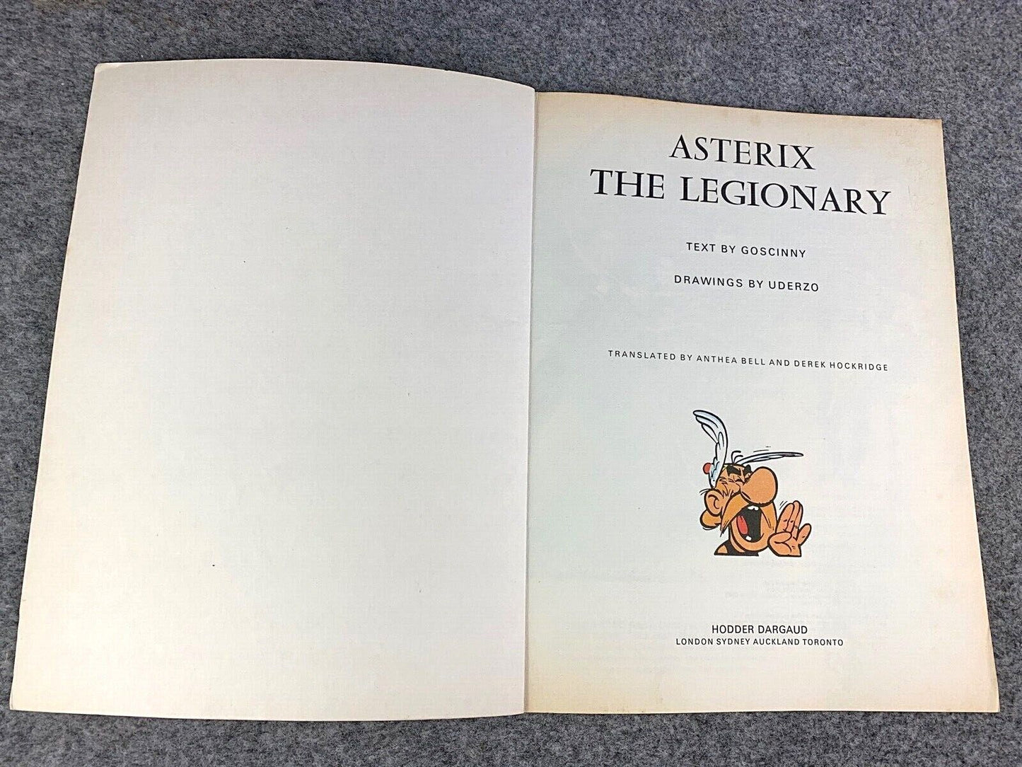 Asterix the Legionary - 1970s Hodder/Dargaud UK Edition Paperback Book Uderzo