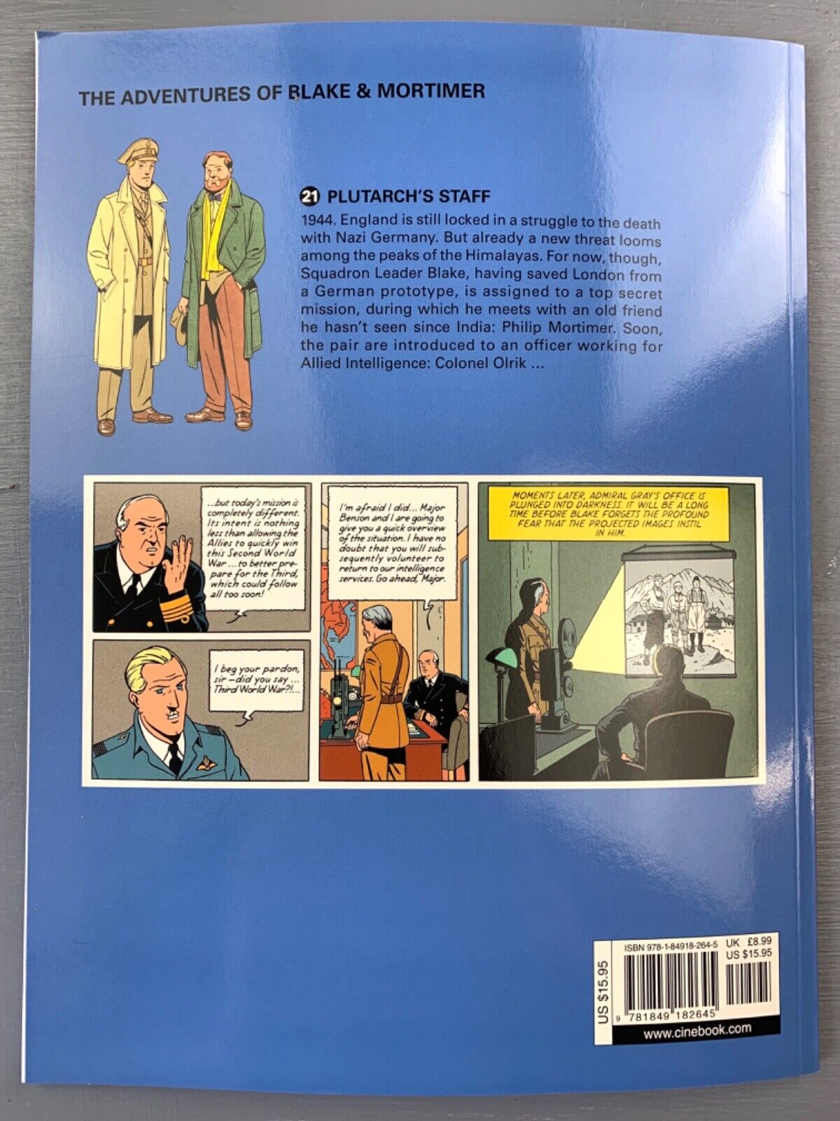 Plutarch’s Staff - Blake & Mortimer Comic Volume 21 - Cinebook UK Paperback Edition