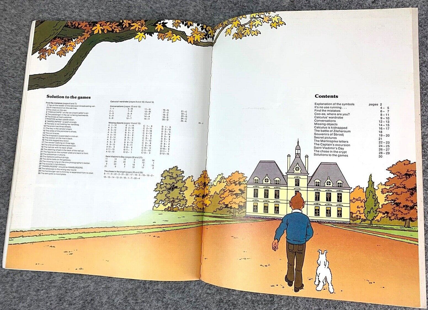 The Tintin Games Book - Vintage Tintin Mammoth UK Paperback Edition Book 1990