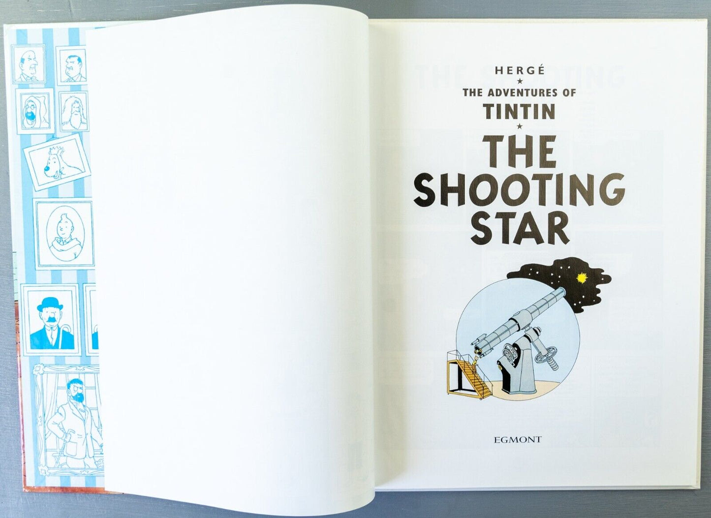 Tintin The Shooting Star: Egmont 2000s Hardback Book UK Edition