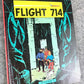 Flight 714 - Tintin Magnet UK Paperback Edition Book 1980s