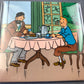 Haddock & Tintin Having Breakfast - Moulinsart Tintin Scene Fridge Magnets 6.5cm