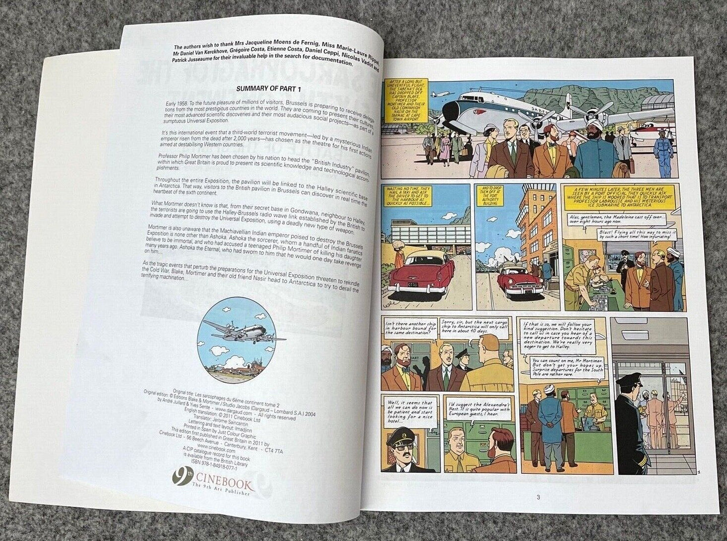 Sarcophagi of the 6th Continent Part 2 - Blake & Mortimer Comic Volume 10 - Cinebook UK Paperback Edition