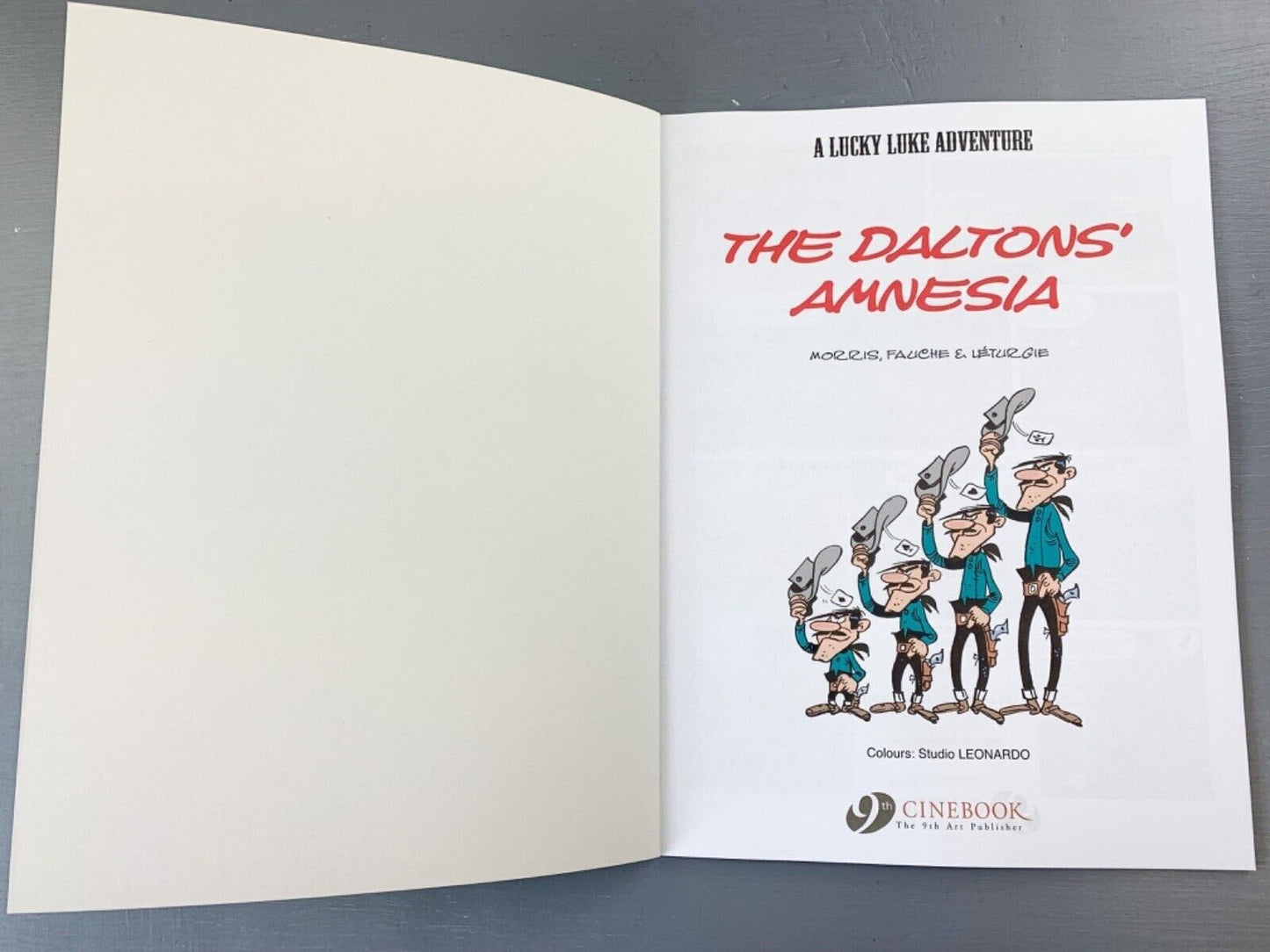 49 The Daltons’ Amnesia Lucky Luke Cinebook Paperback UK Comic Book