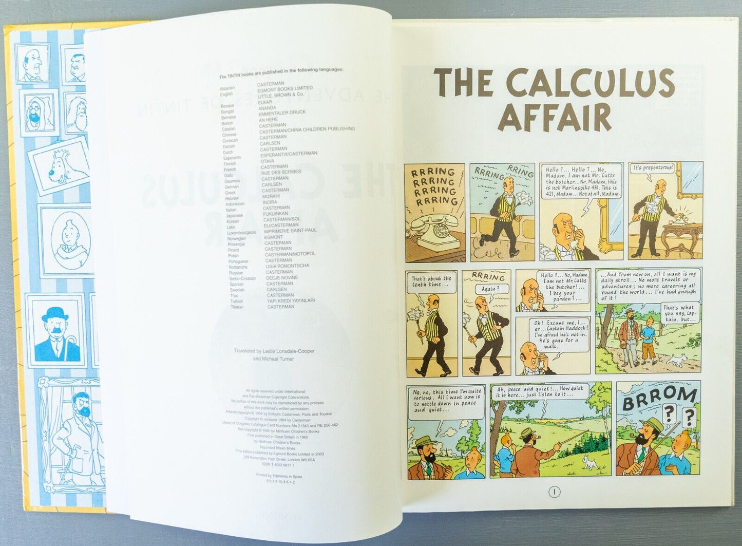 Tintin The Calculus Affair: Egmont 2000s Hardback Book UK Editions