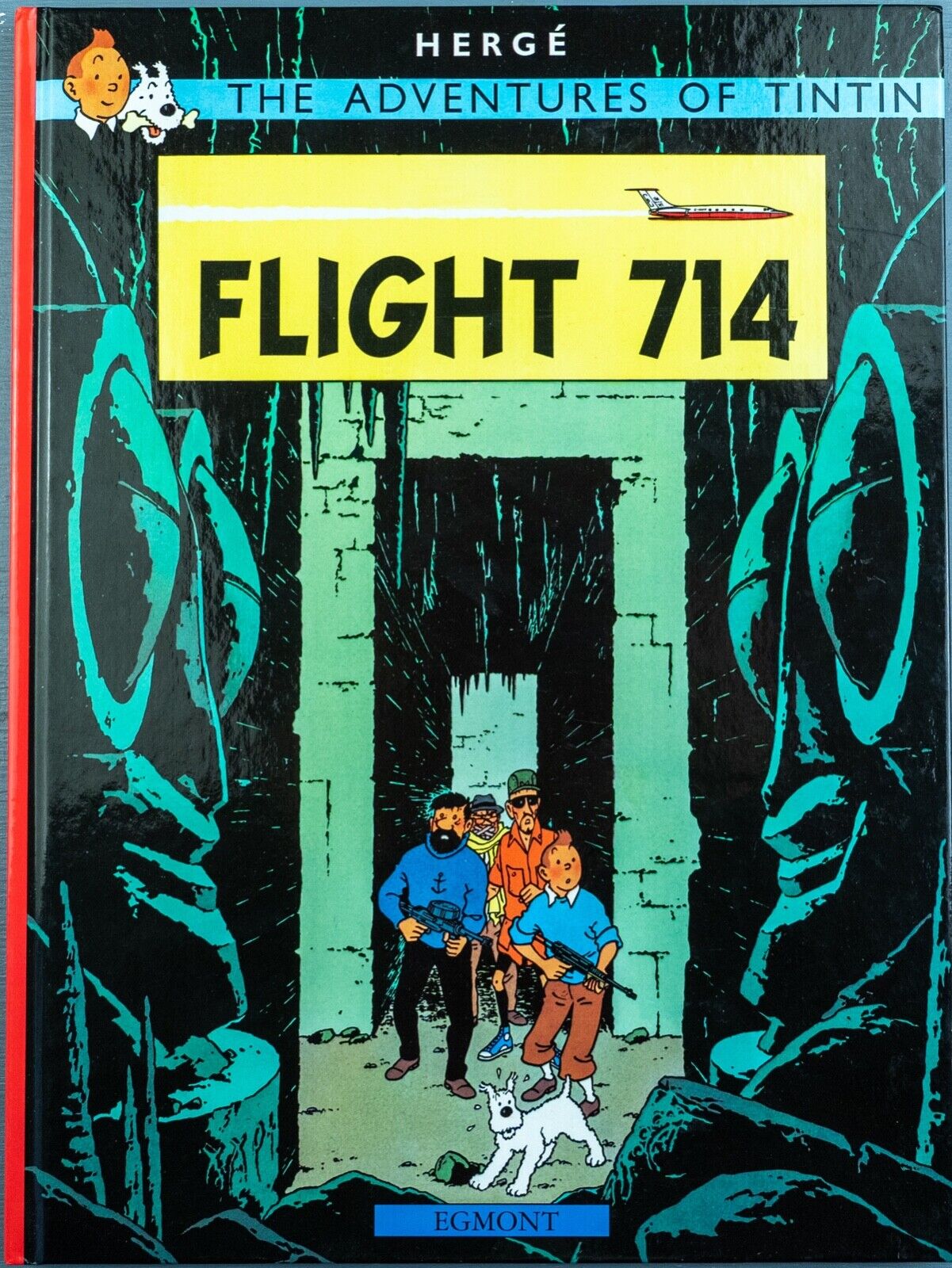 Tintin Flight 714: Egmont 2000s Hardback Book UK Edition