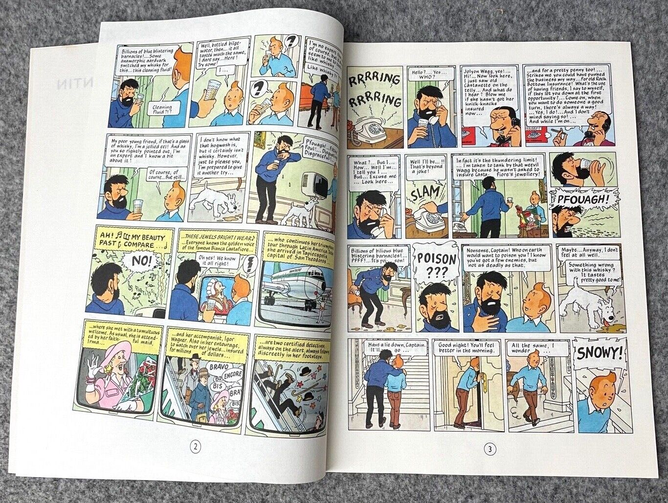 Tintin and the Picaros - Tintin Magnet UK Paperback Edition Book 1980s