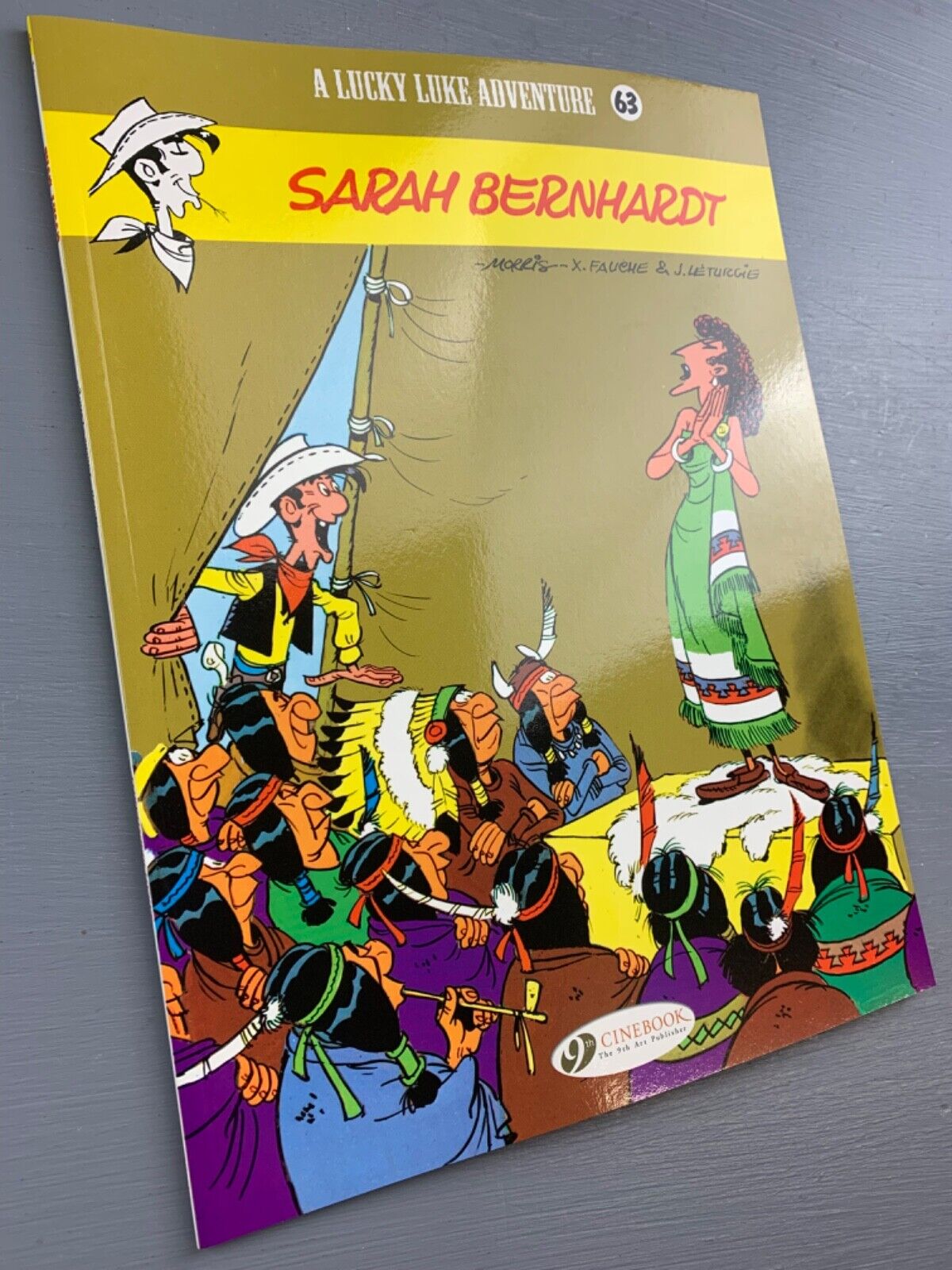 63 Sarah Berndhardt Lucky Luke Cinebook Paperback UK Comic Book