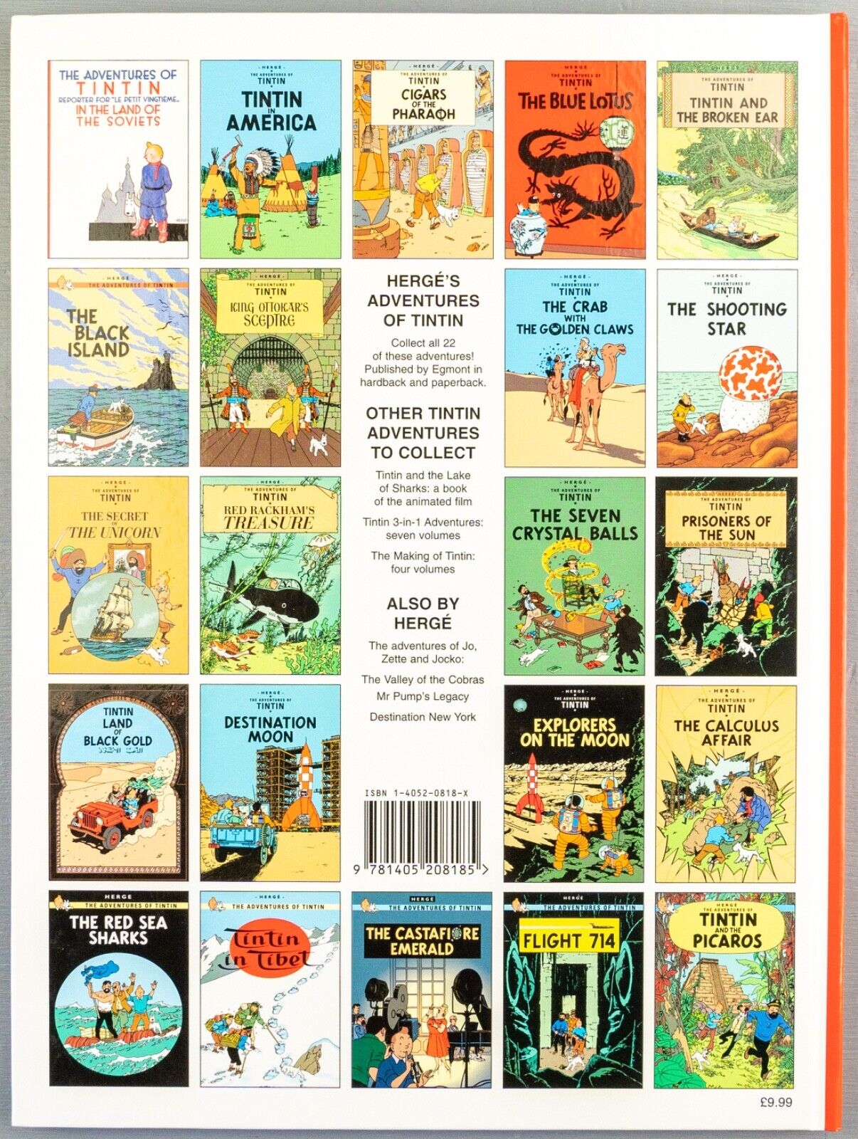 Tintin The Red Sea Sharks: Egmont 2000s Hardback Book UK Editions